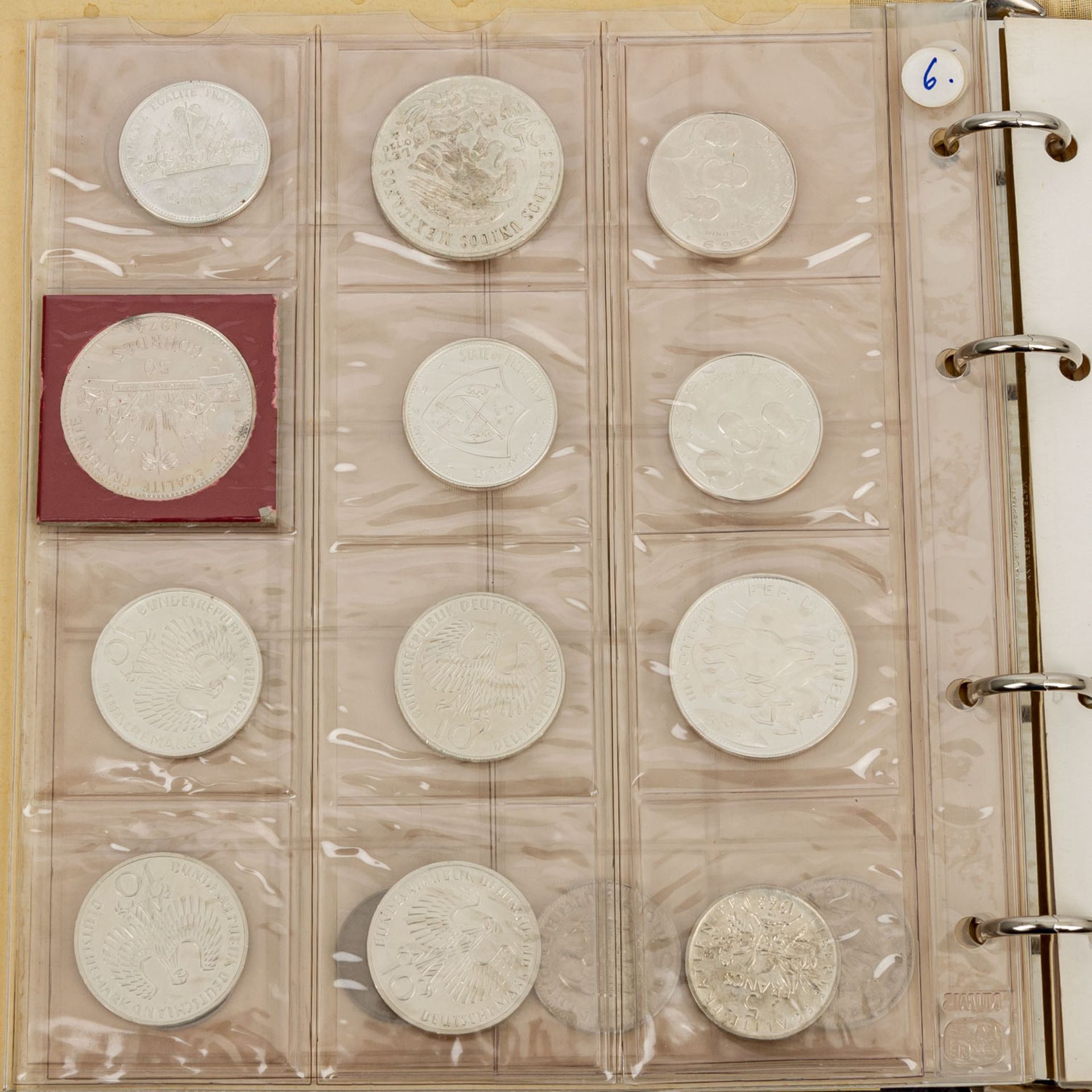 Restsammlung mit u.a. ca. 25 Silbermünzen, im Album. | Remainder collection - Bild 4 aus 6