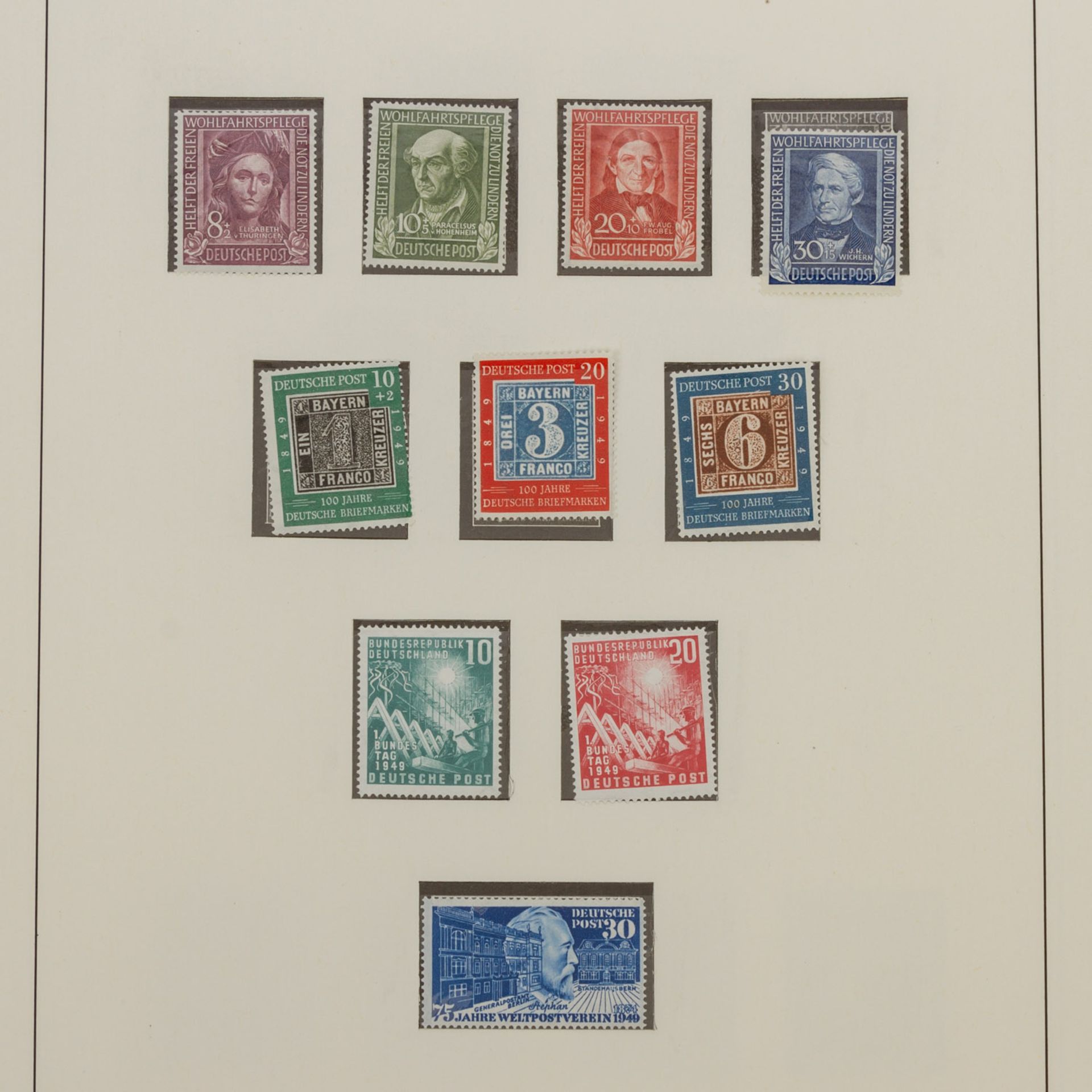 BRD 1949-1984 Komplette postfrische Sammlung im Lindner Vordruckalbum. Michel-Nr. 113/ - Image 2 of 7