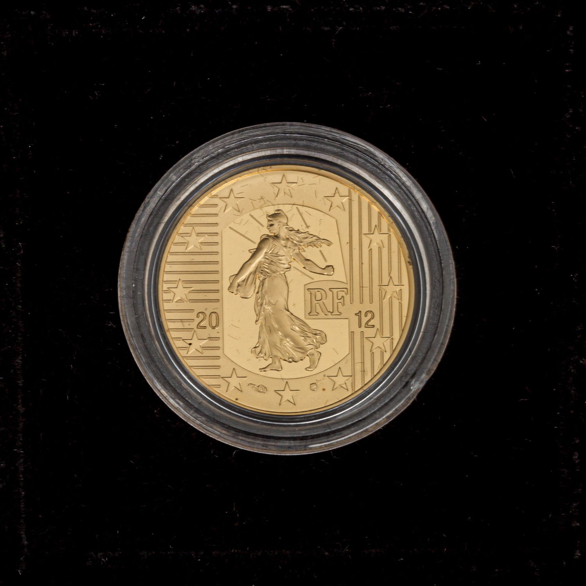 Die offiziellen Gold-EUROS, 11 Goldmünzen, insgesamt ca. 68,2 g fein. PP | T - Image 5 of 14