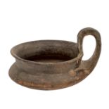 Antike Keramik aus Etrurien - einhenkliges Schöpfgefäß, sog. Kyathos, Buccherokeram