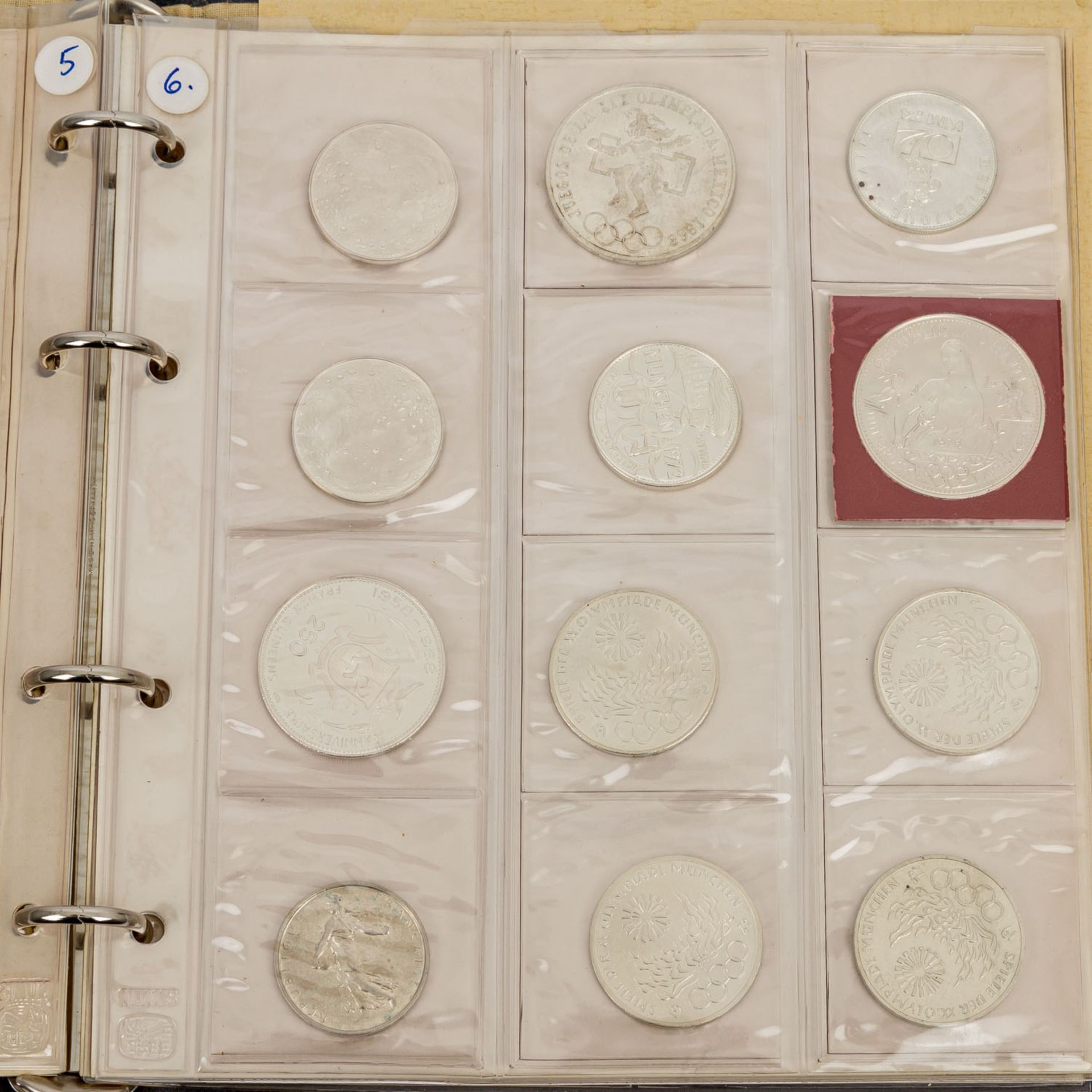 Restsammlung mit u.a. ca. 25 Silbermünzen, im Album. | Remainder collection - Bild 2 aus 6