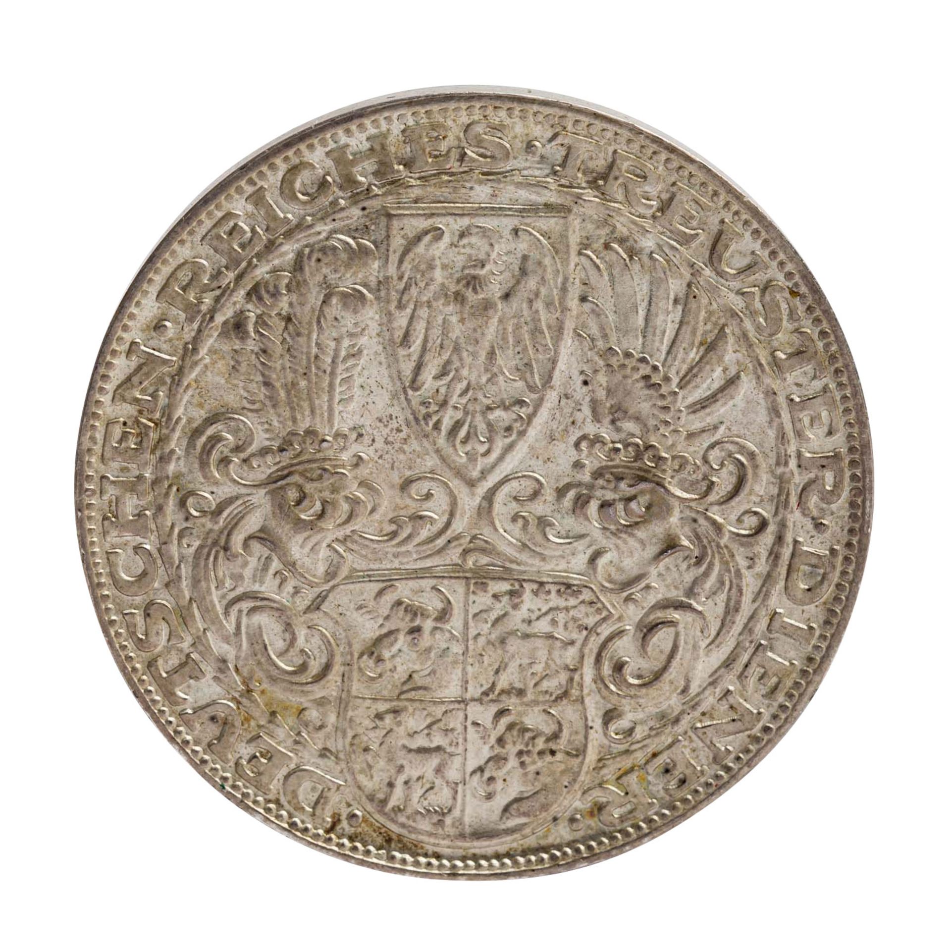 Weimarer Republik - Silbermedaille 1927/D, - Image 2 of 2