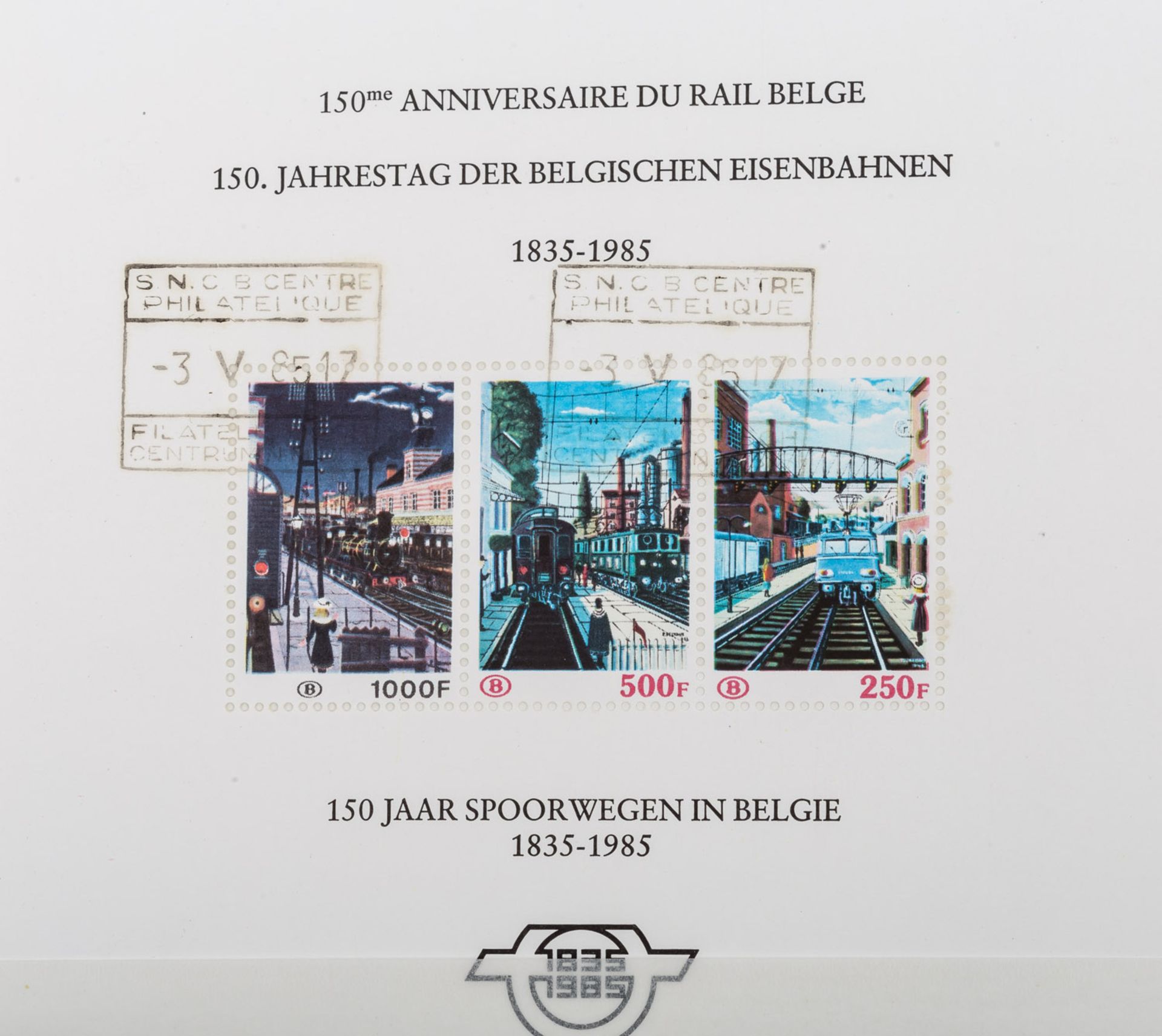 Belgien 1985 '150 Jahre Eisenbahn in Belgien' - Image 2 of 5