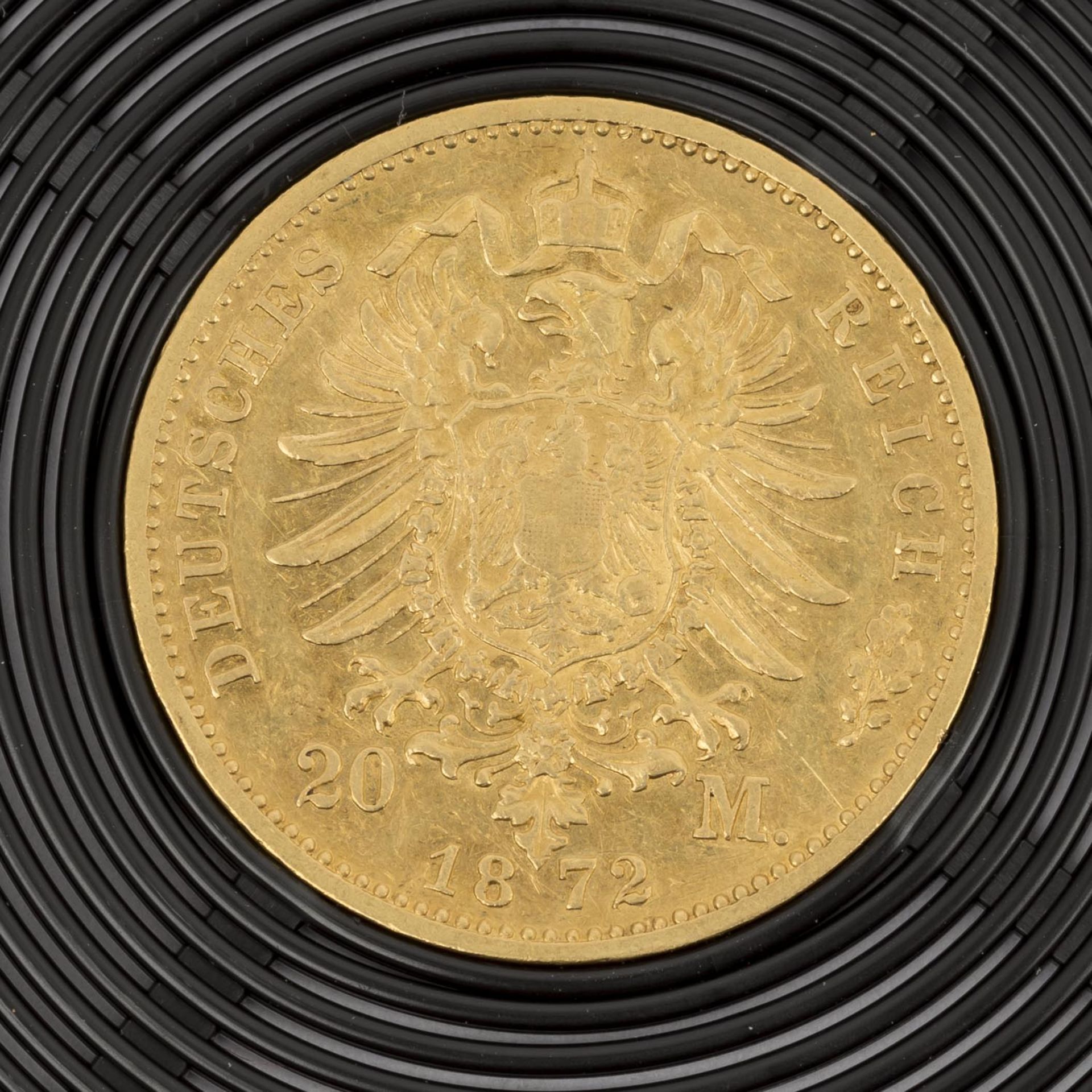 Württemberg/GOLD - 20 Mark 1872 F - Image 2 of 2
