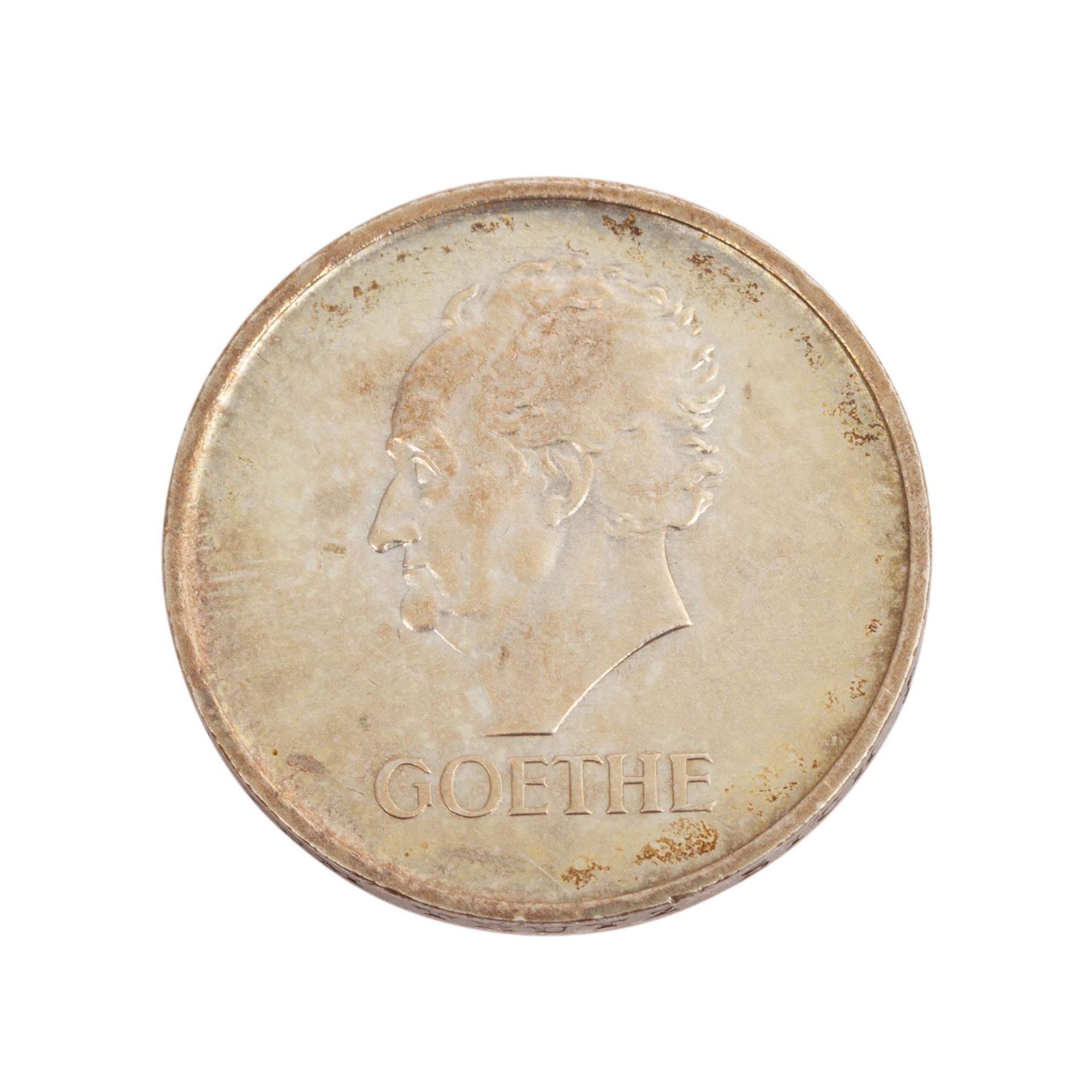 Weimarer Republik - 3 Reichsmark 1932/A, Goethe, - Bild 2 aus 3