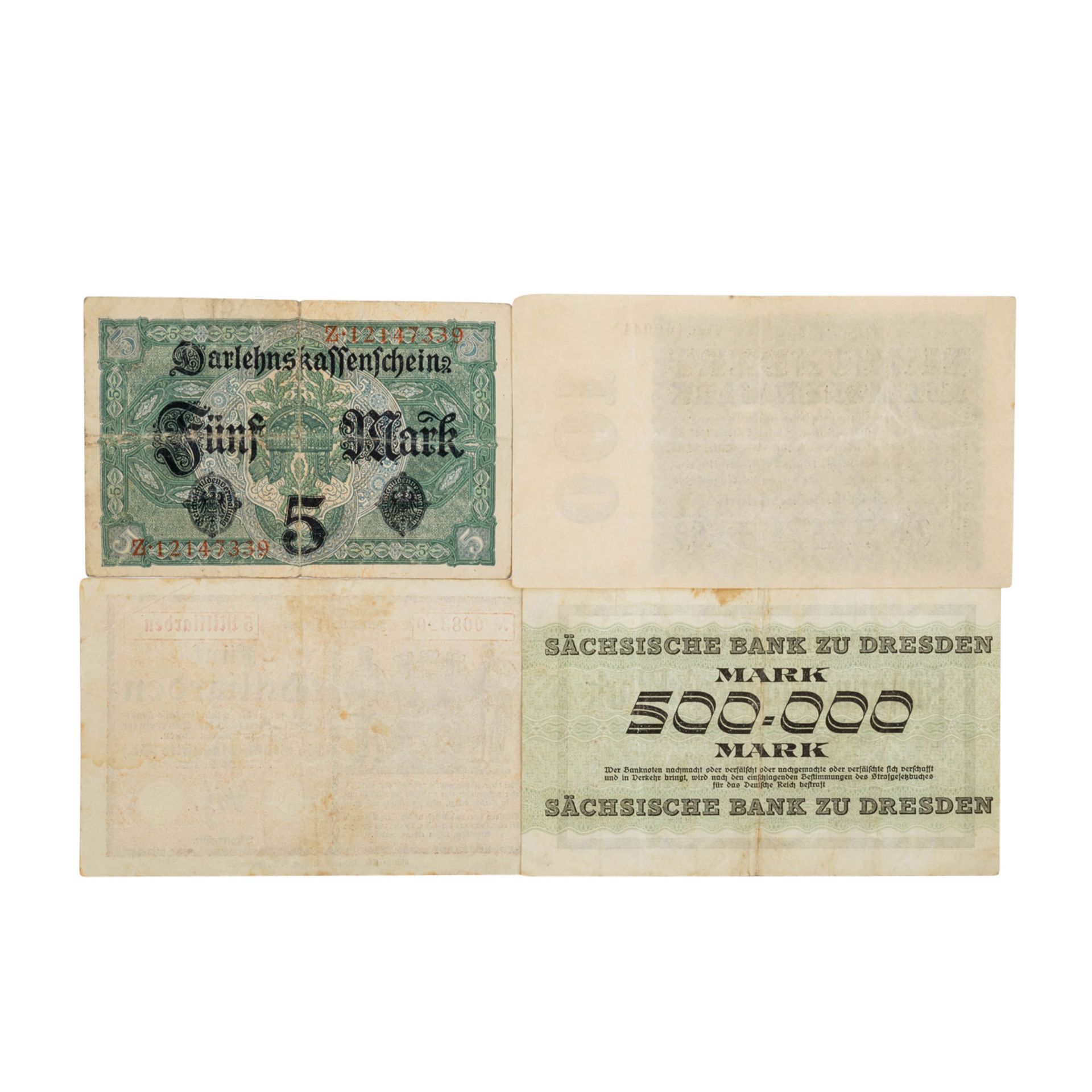 Banknoten der Weimarer Republik, Deutschland 1.Hälfte 20.Jh. - - Bild 5 aus 7
