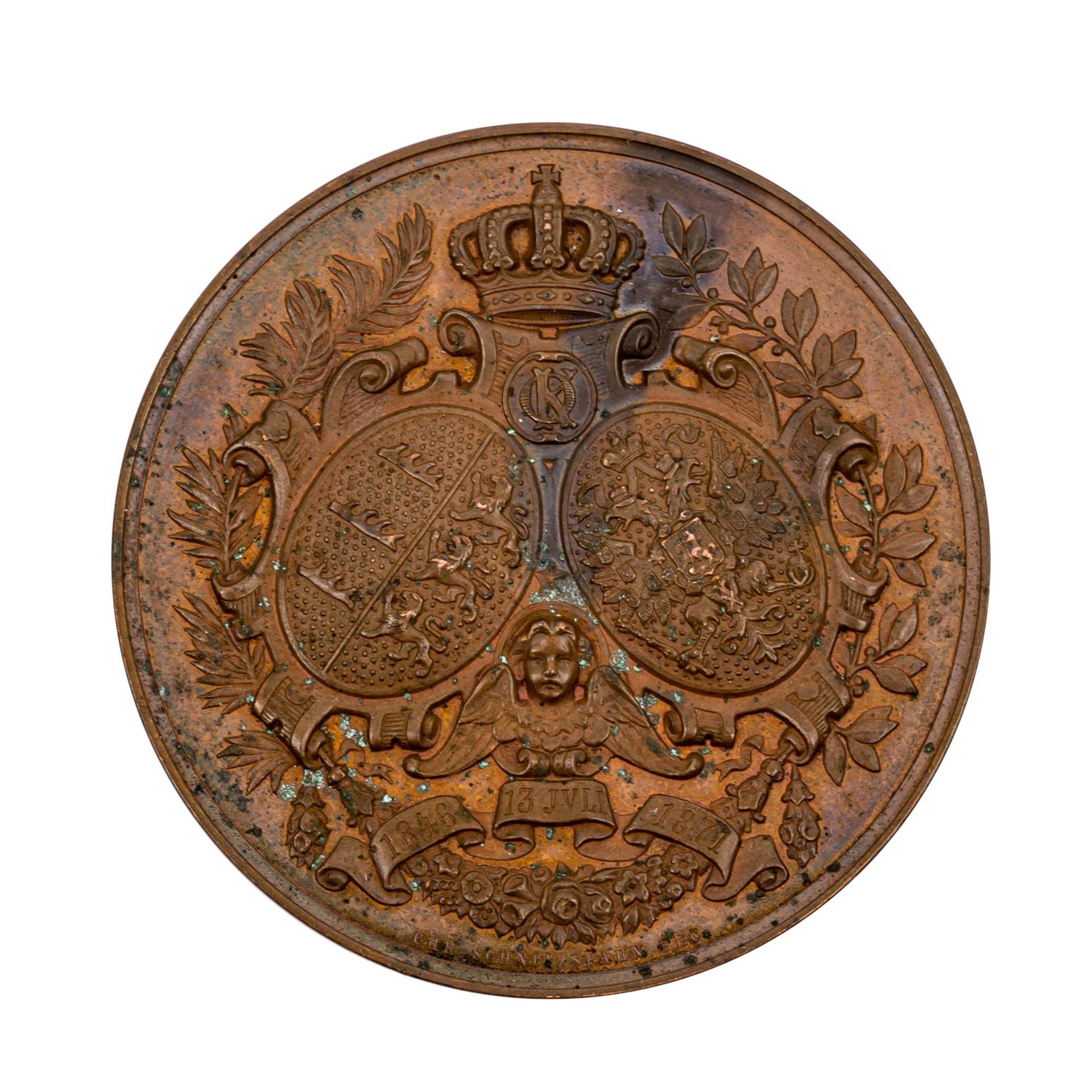 Württemberg - Bronzemedaille 1871, - Image 2 of 2