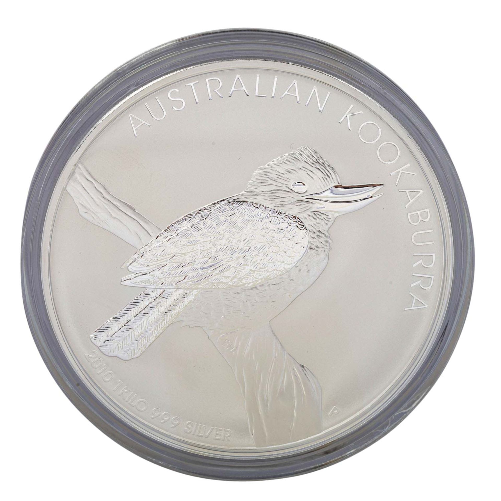 Australien/SILBER - 1 Kilo 999 Silber Kookaburra 2010,