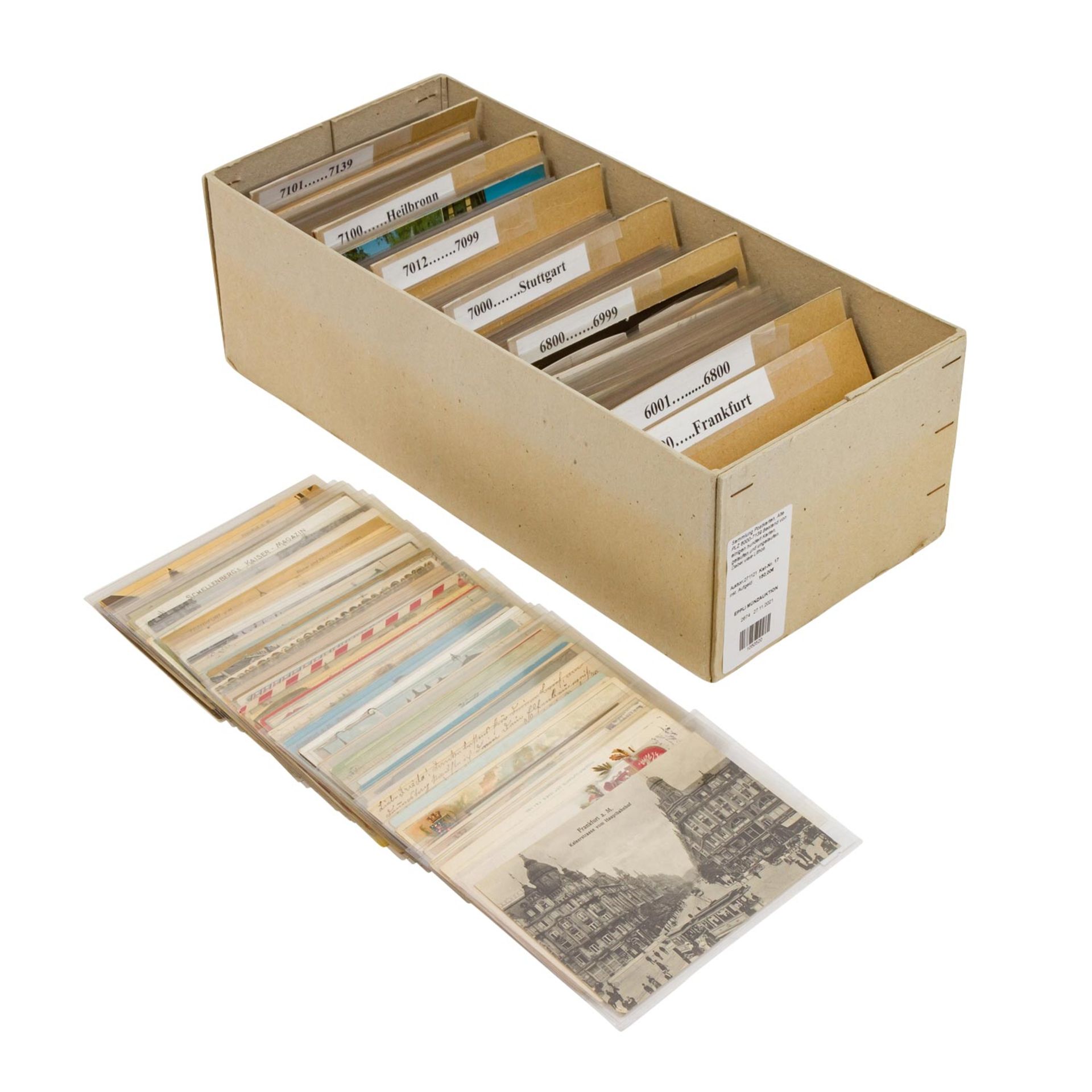 Sammlung Postkarten, Alte PLZ 6000-7139