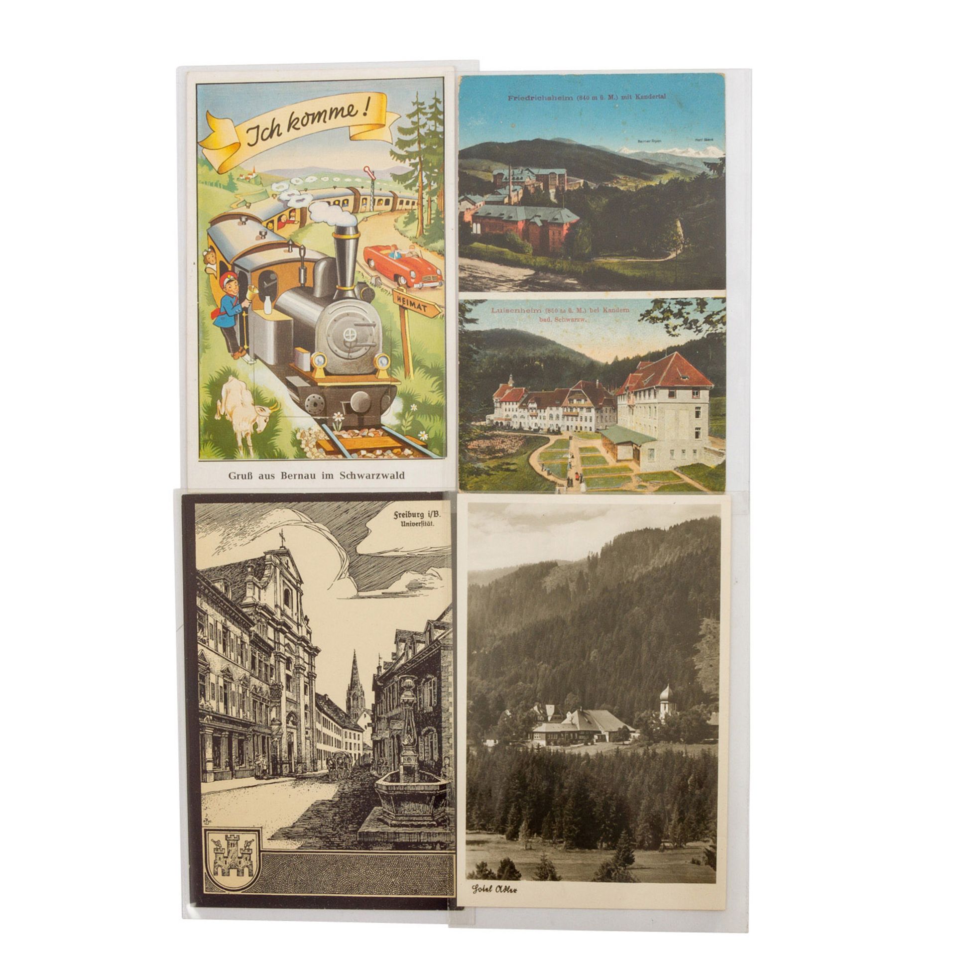 Großer Postkartenbestand von ca. 550 Karten - Alte PLZ 7500-7999 - Bild 3 aus 5