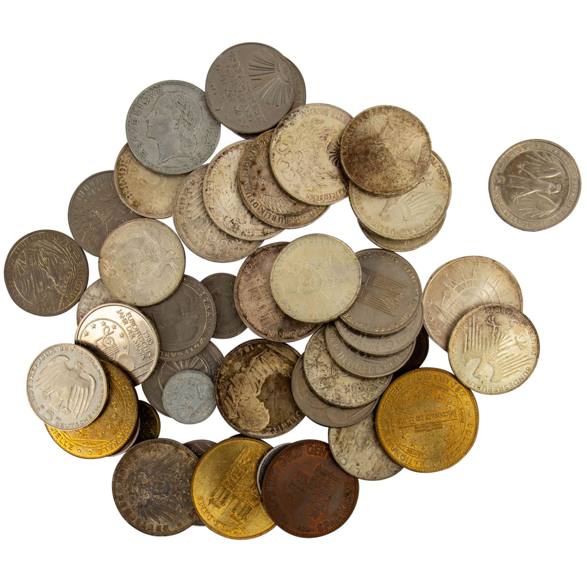Tütenlot mit Münzen und Medaillen, - Bild 6 aus 6