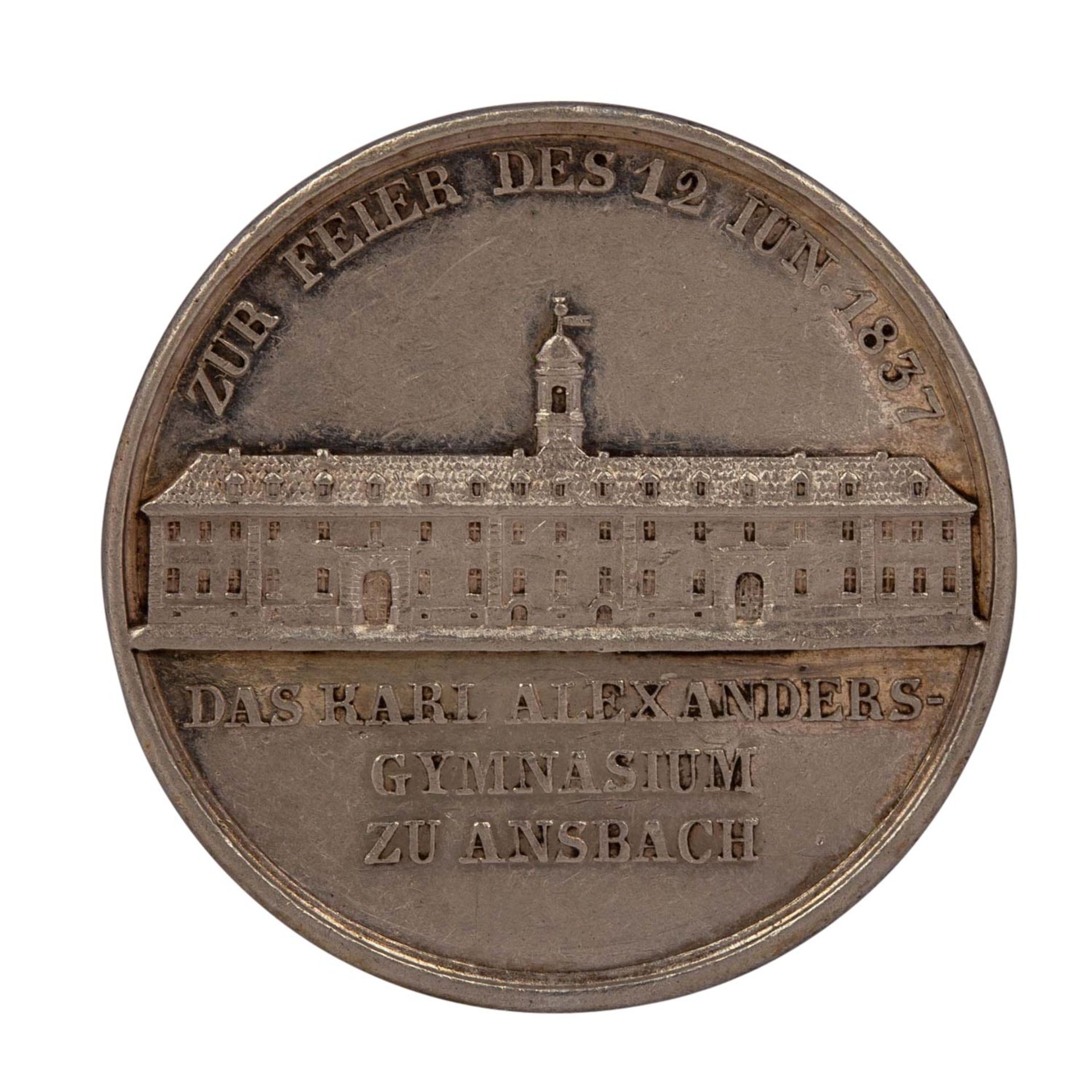 Ansbach, Stadt - G.Loos/F. Held Medaille, 1837, - Image 2 of 2