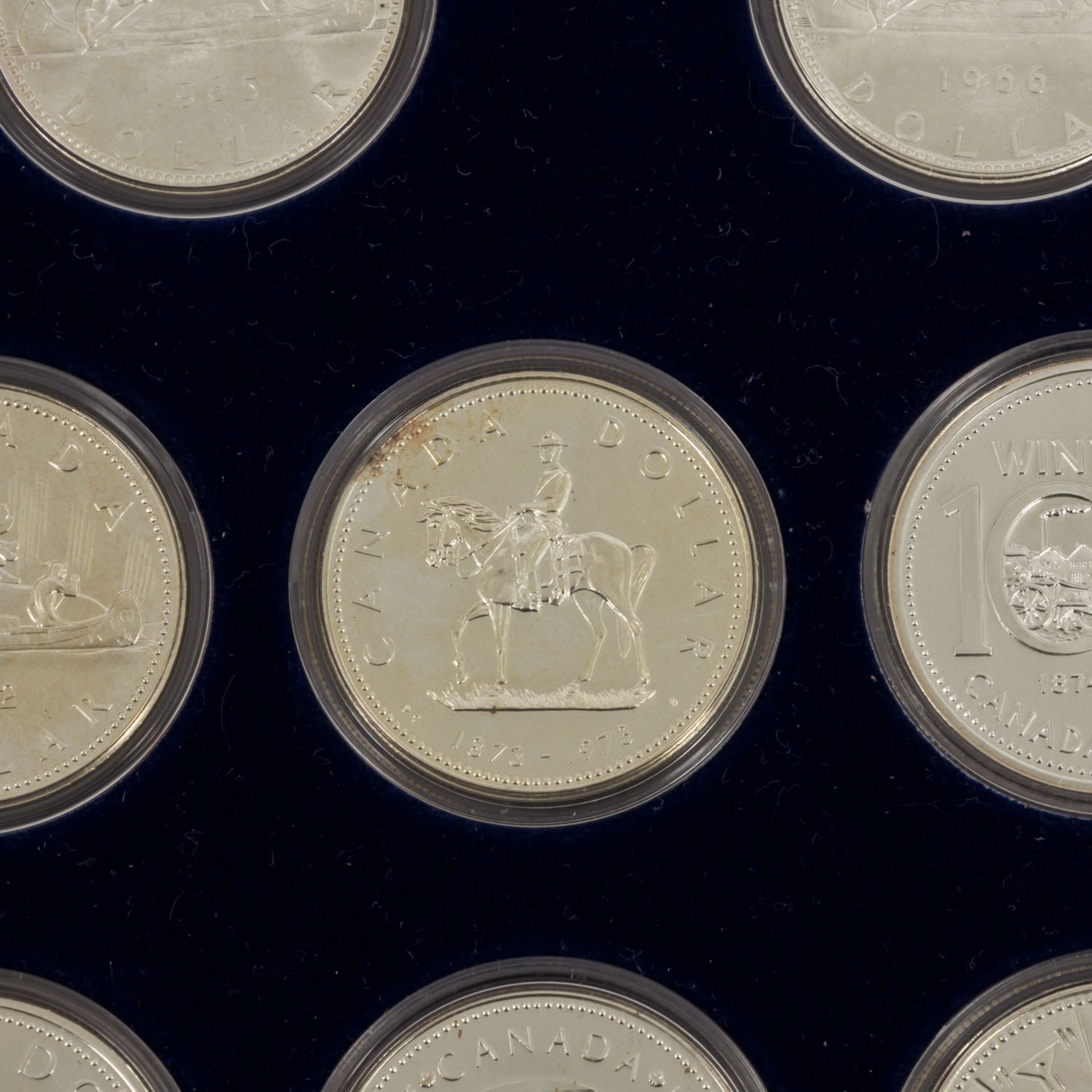 Kanada - Schatulle mit den offiziellen Silbergedenkmünzen, - Bild 2 aus 10