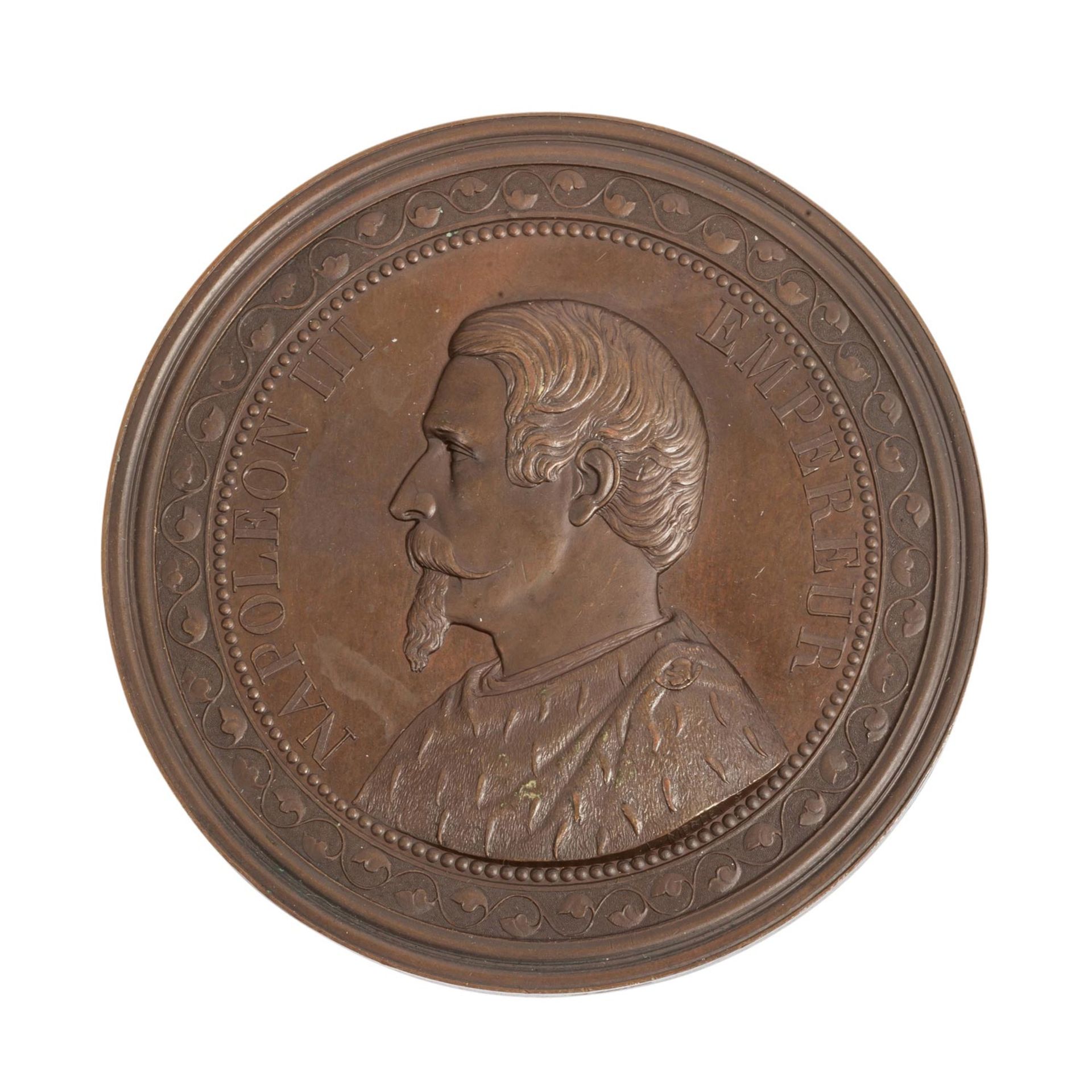 Kupfermedaille 1857 - Frankreich, Napoléon III., 1852-1870,