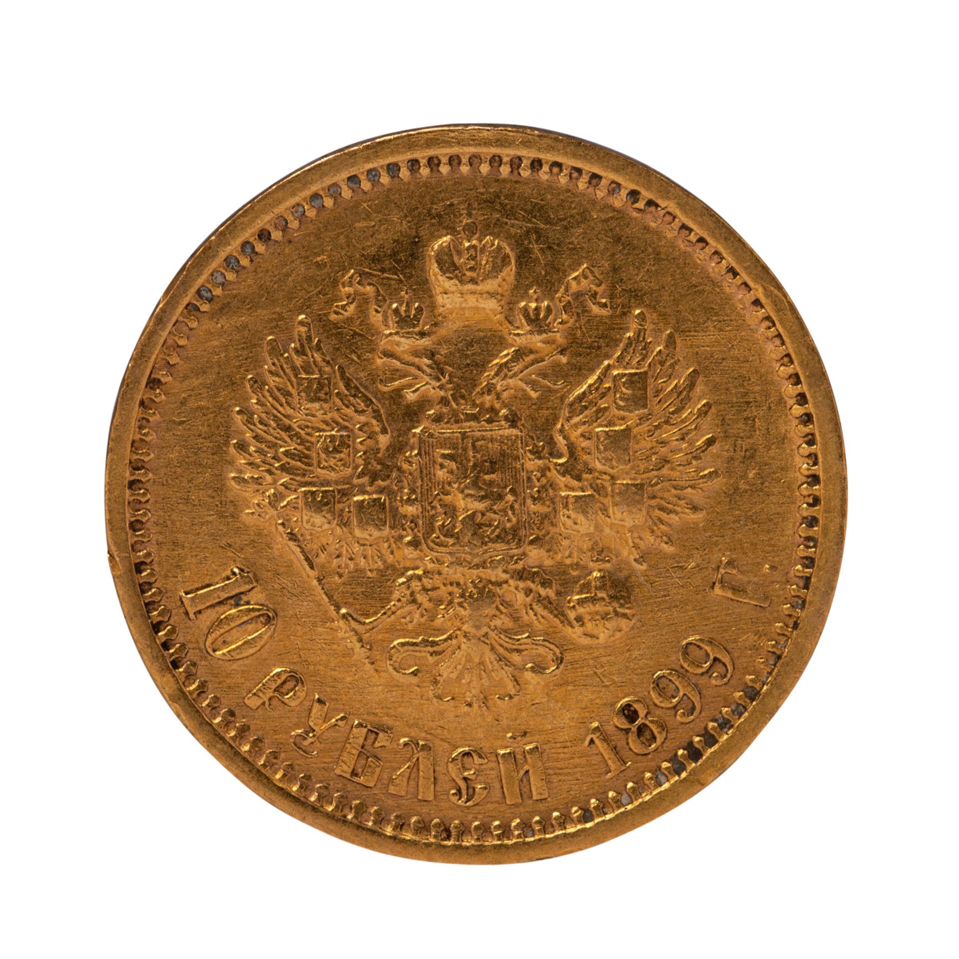 Russland, 10 Rubel 1899, Nikolaus II,