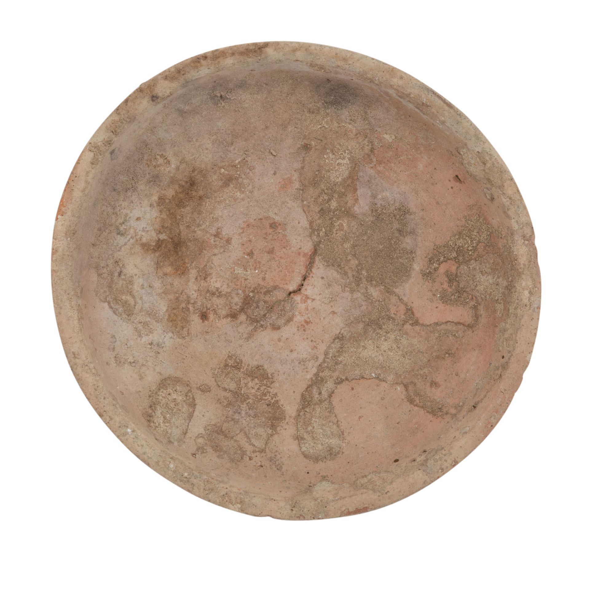 Antike Keramik - einfacher Speiseteller/kleine Platte aus dem Mittelmeerraum, - Bild 3 aus 4