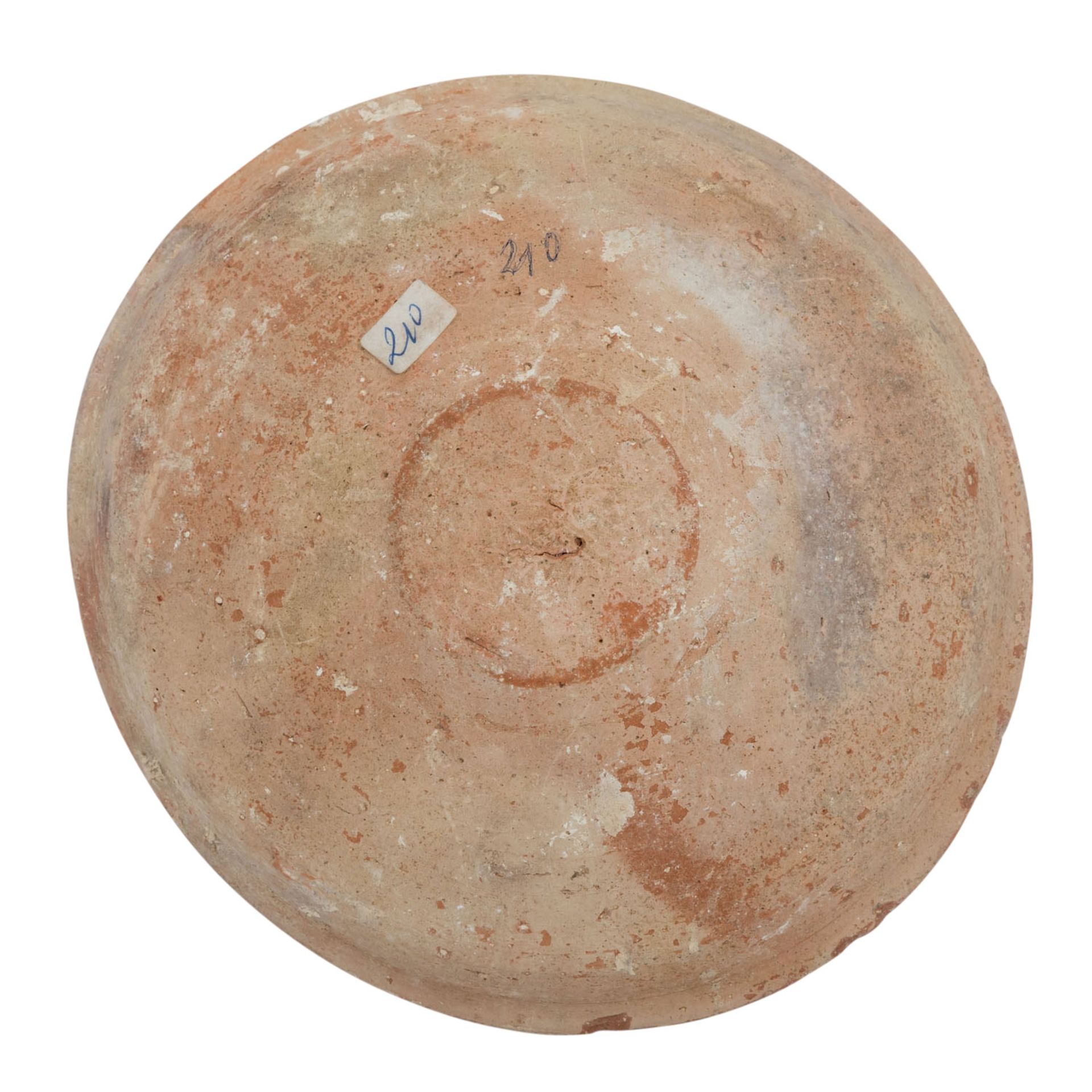 Antike Keramik - einfacher Speiseteller/kleine Platte aus dem Mittelmeerraum, - Bild 4 aus 4