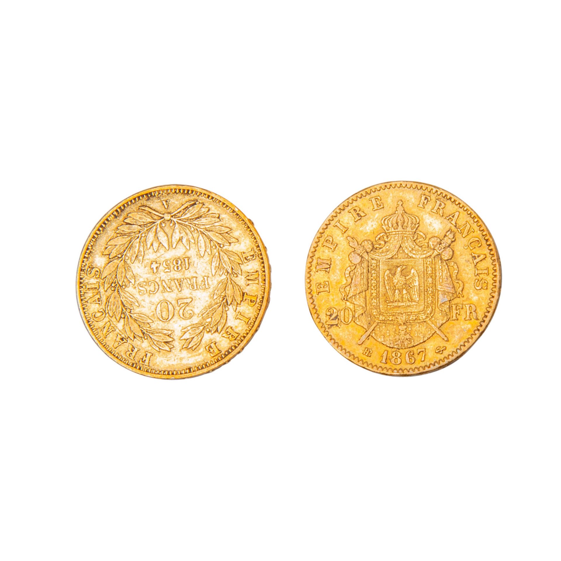 Frankreich/GOLD - 2 x 20 Francs - Image 2 of 2