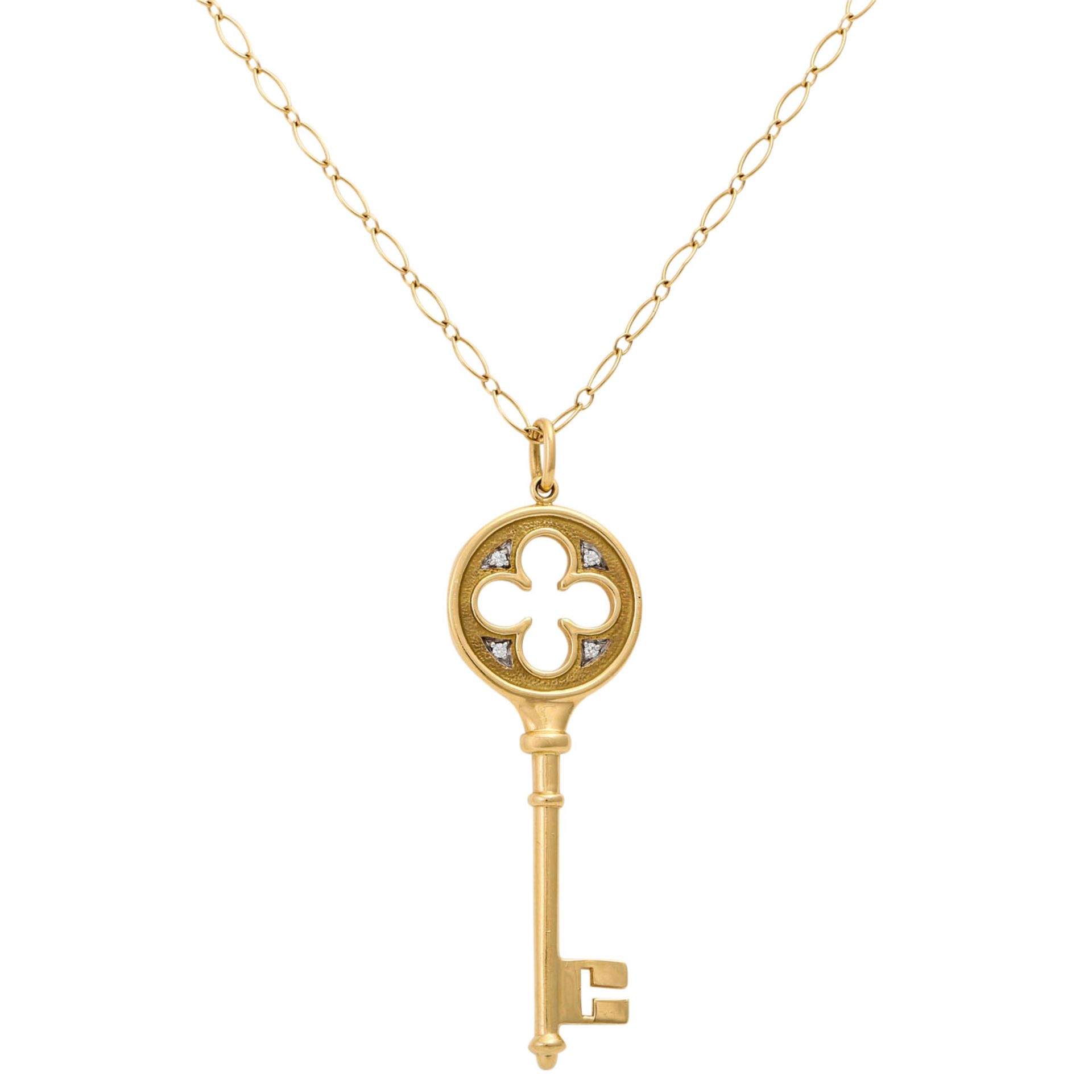 TIFFANY & CO Anhänger "Quatrefoil Key"KP (2009): 1.265 €, mit vier Brillanten, zu - Image 2 of 5