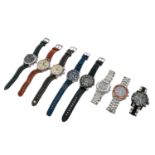 KONVOLUT 8x Uhr3x Sector, 2x TW Steel, 1x Certina, 1x Citizen und 1x Ingersoll. Unters