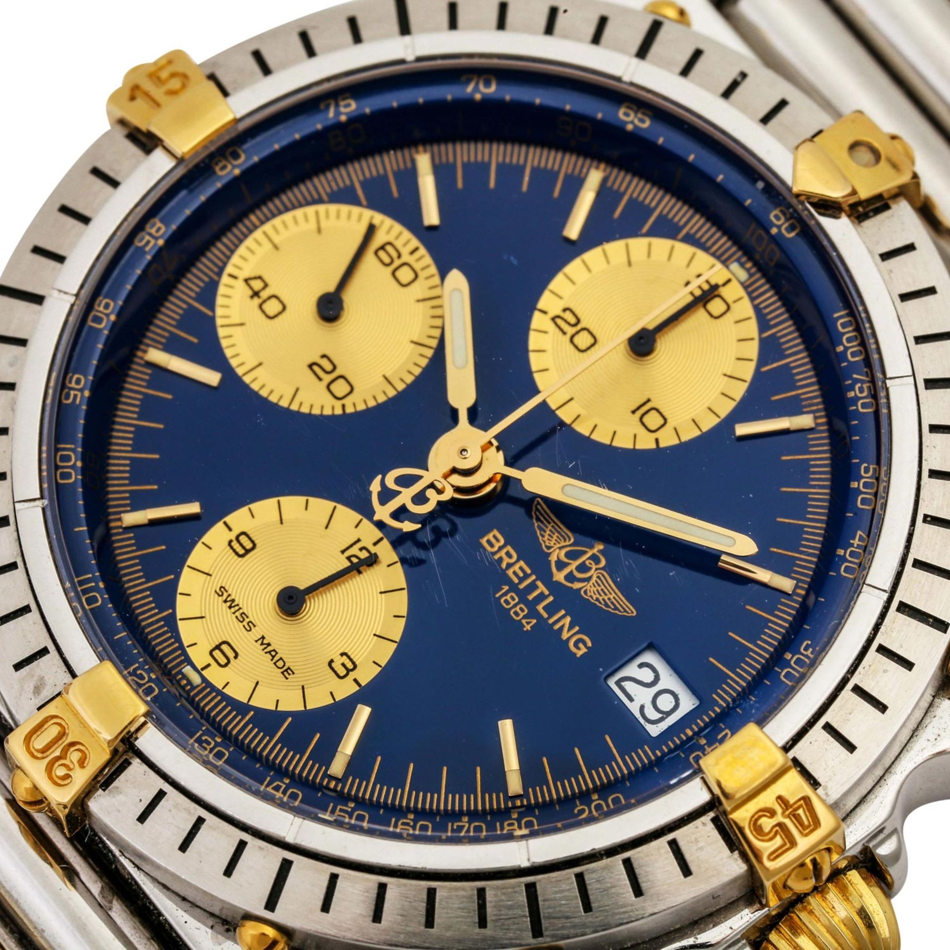 BREITLING Chronomat, Ref. B13047. Herrenuhr.Edelstahl/Gold 18K. Automatic-Werk. Deutli - Bild 5 aus 6