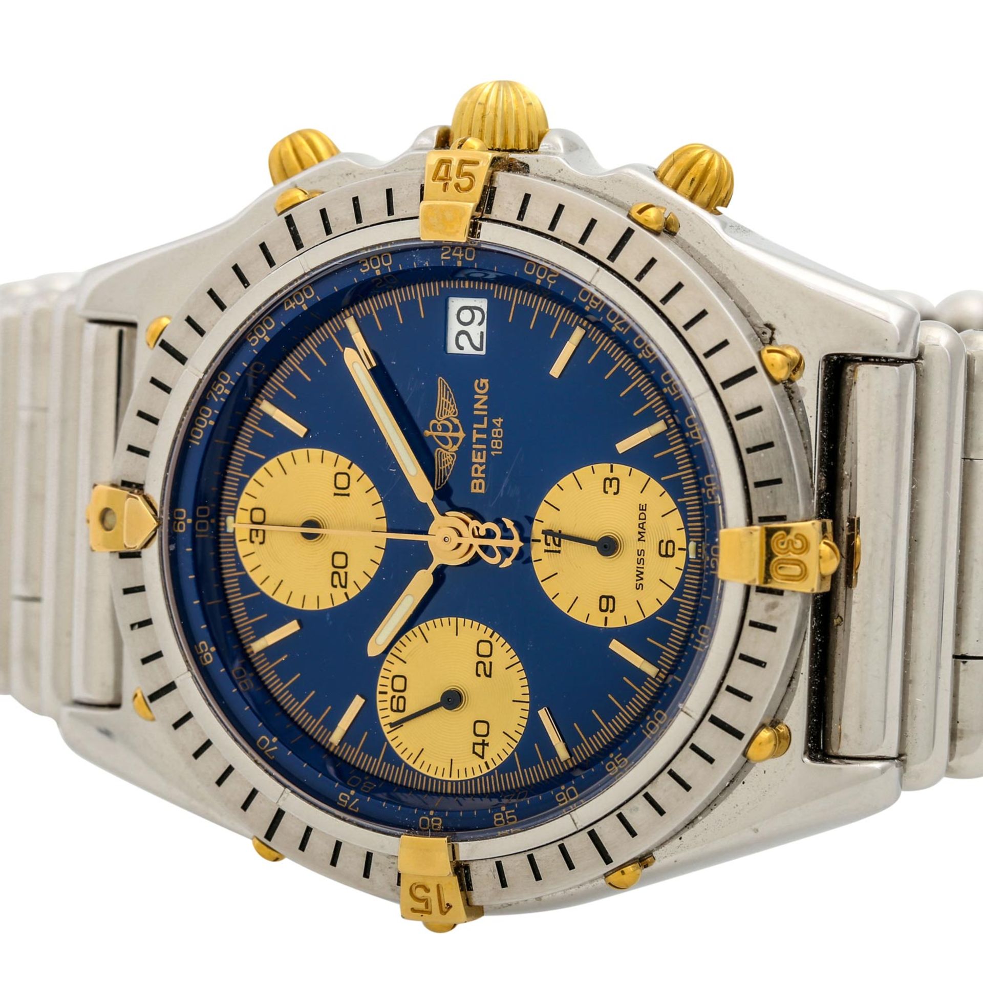 BREITLING Chronomat, Ref. B13047. Herrenuhr.Edelstahl/Gold 18K. Automatic-Werk. Deutli - Bild 6 aus 6