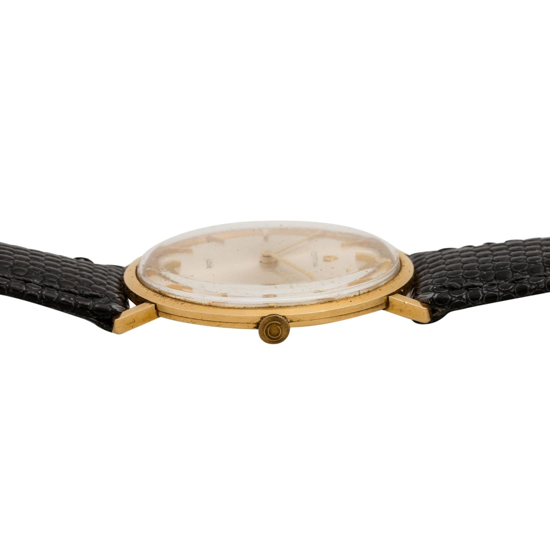 CERTINA Vintage Jubilé Armbanduhr.Gold 18K. Handaufzug-Werk. Lederband mit Stiftschli - Bild 3 aus 6