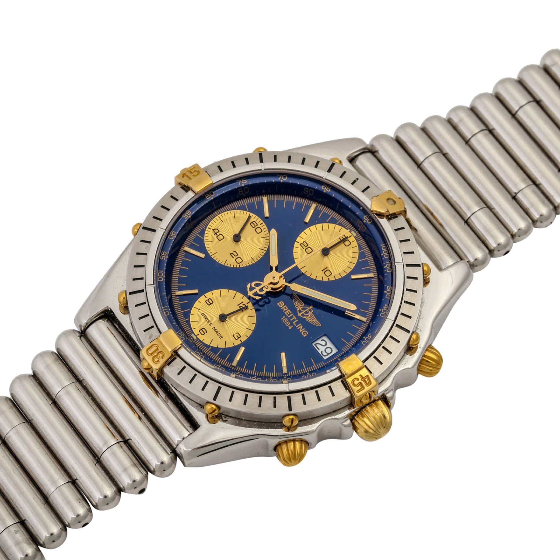 BREITLING Chronomat, Ref. B13047. Herrenuhr.Edelstahl/Gold 18K. Automatic-Werk. Deutli - Bild 4 aus 6