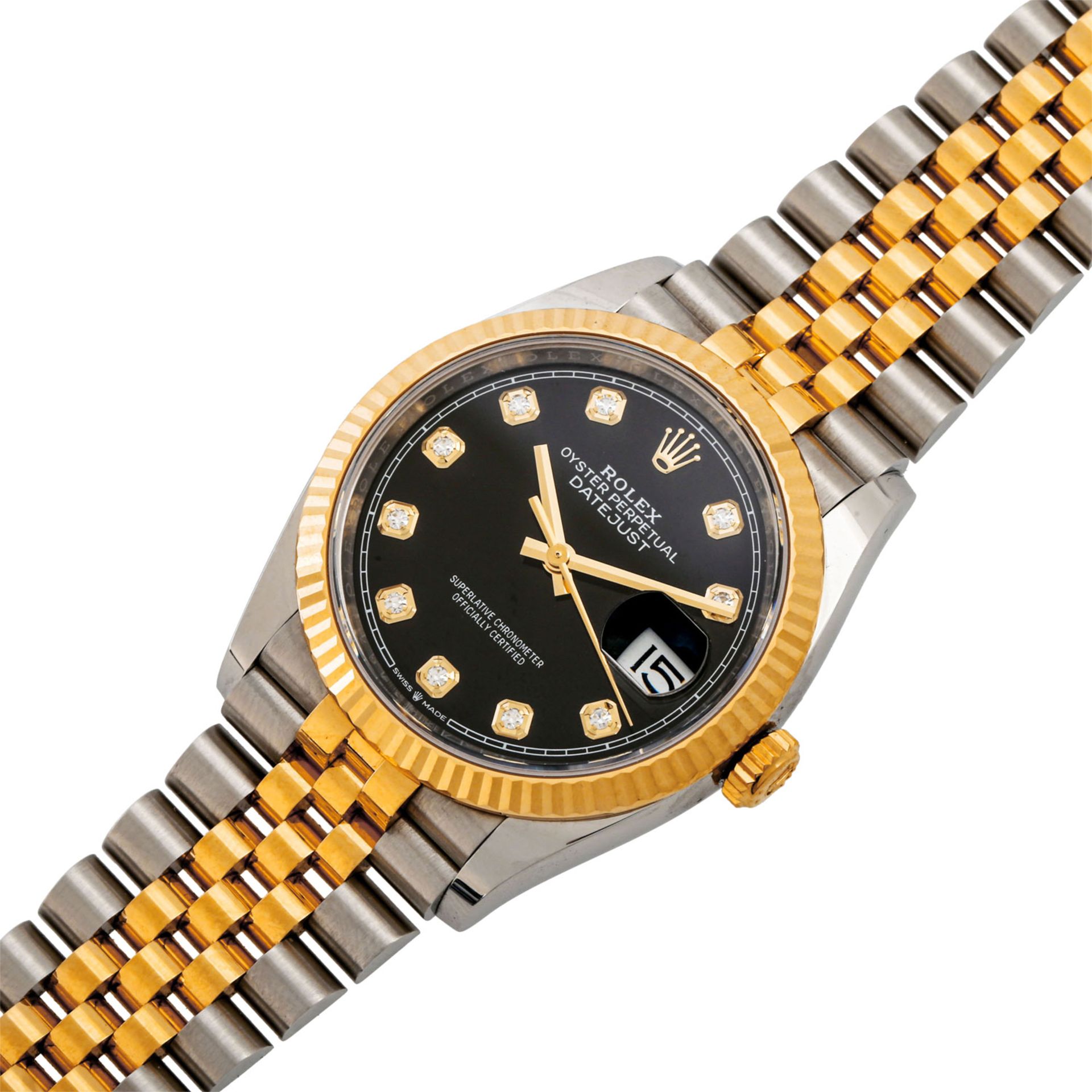 ROLEX Datejust 36, Ref. 126233-0021. Armbanduhr.Edelstahl/Gold 18K, Zifferblatt mit ze - Image 7 of 13