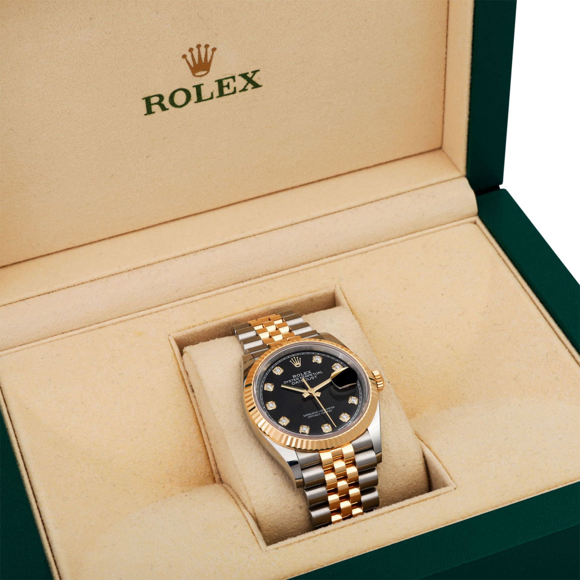 ROLEX Datejust 36, Ref. 126233-0021. Armbanduhr.Edelstahl/Gold 18K, Zifferblatt mit ze - Image 4 of 13