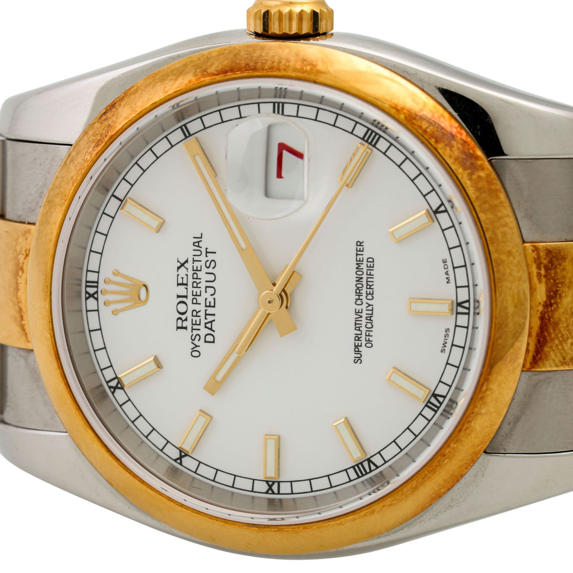 ROLEX Datejust 36, Ref. 116203. Armbanduhr.Edelstahl/Gold 18K. Automatic-Werk. Gebrauc - Image 6 of 8