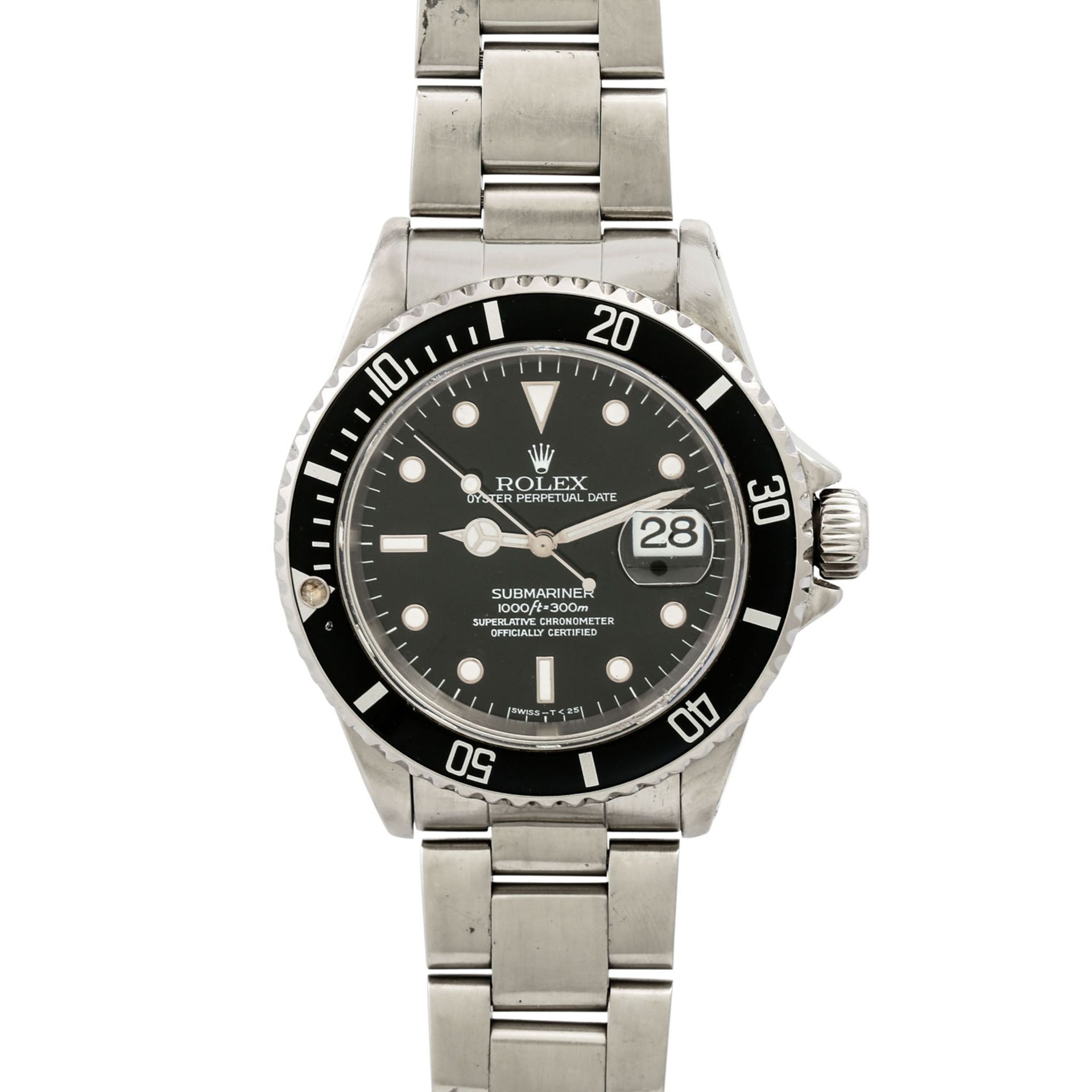 ROLEX Submariner Date, Ref. 16610. Herrenuhr.Edelstahl. Automatic-Werk. Deutliche Gebr