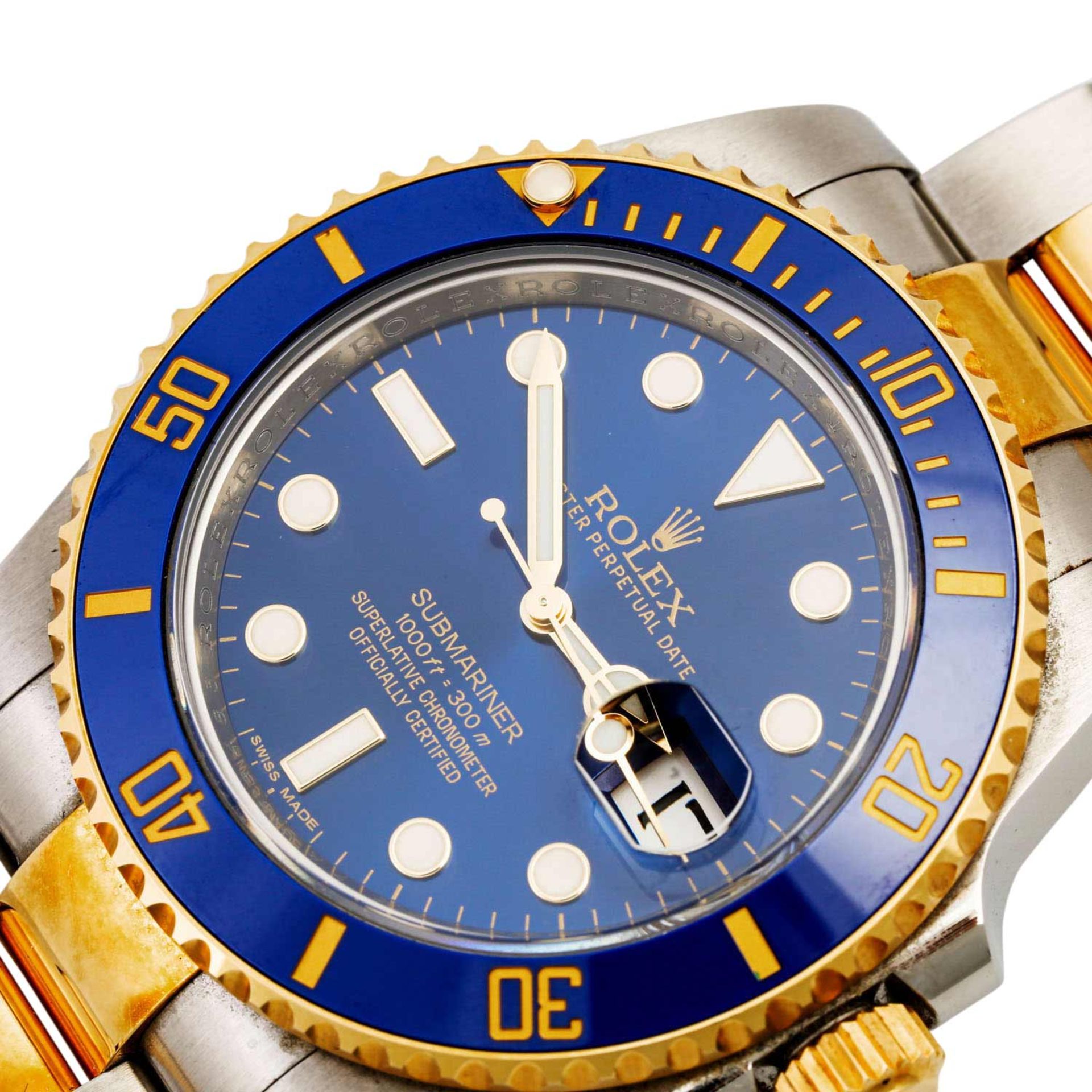 ROLEX Submariner Date "Bluesy", Ref. 116613LB. Herrenuhr.Edelstahl/Gold 18K. Automatic - Image 5 of 9