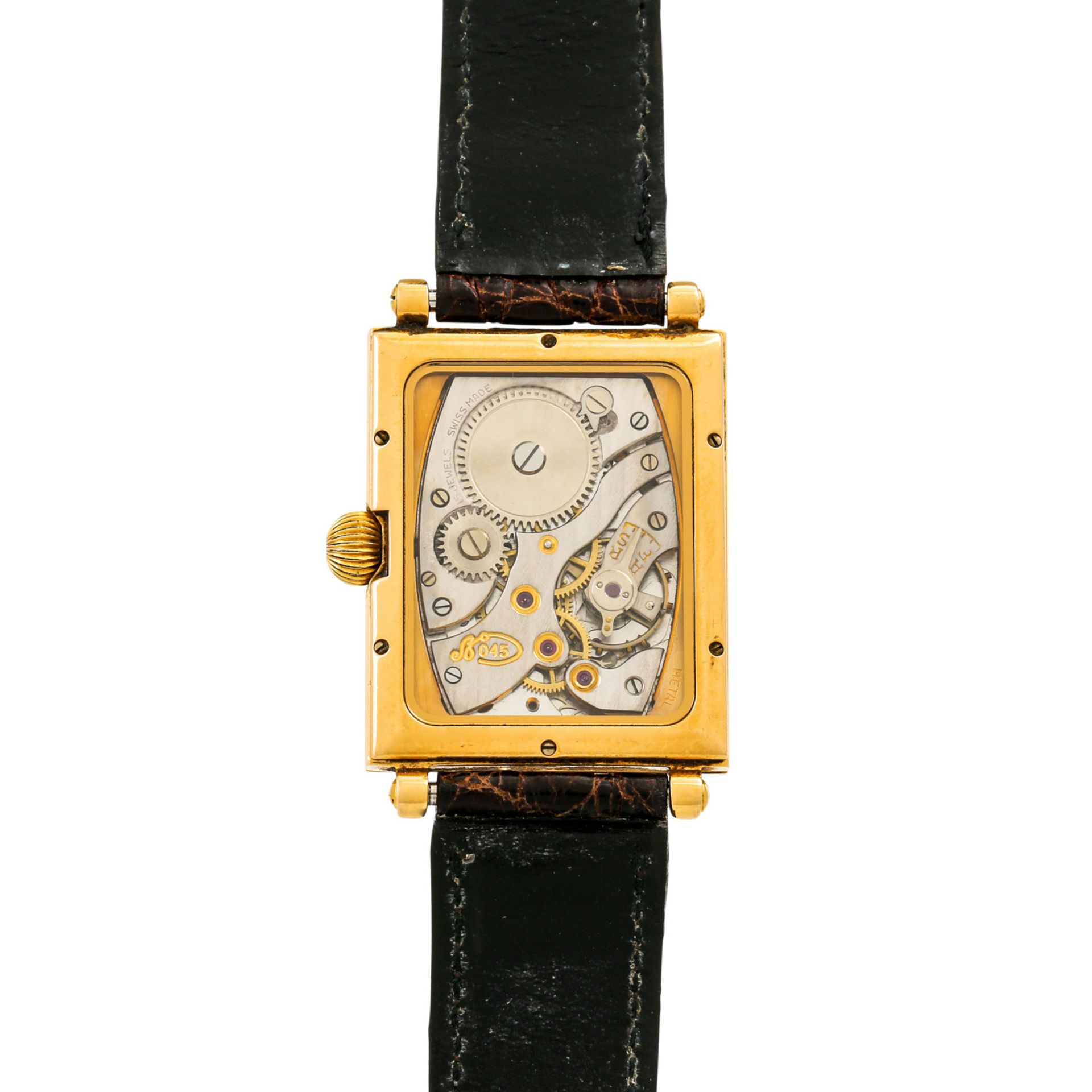 CHRONOSWISS Vintage Regulateur. Herrenuhr.Gold 18K. Handaufzug-Werk. Leatherband mit S - Image 2 of 6