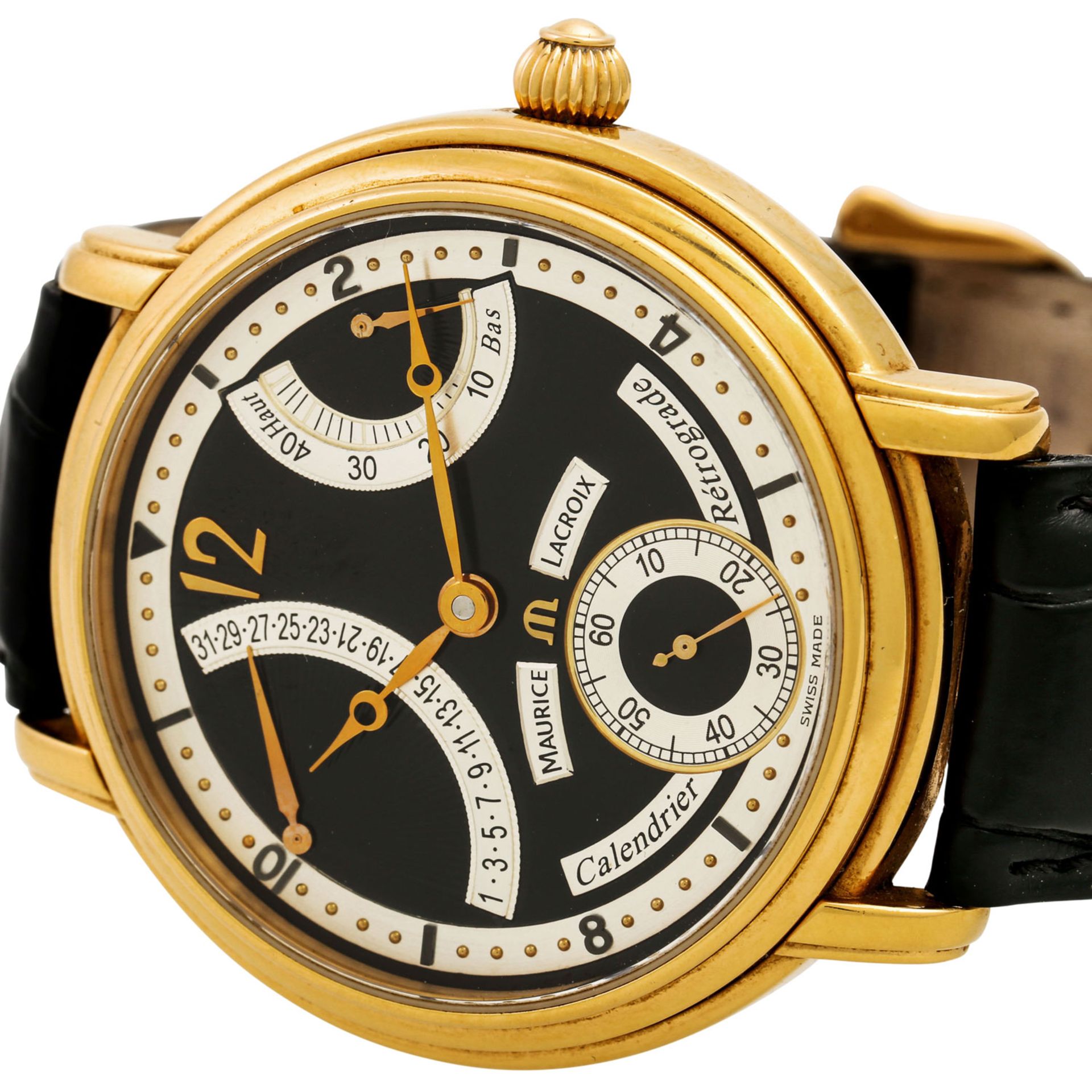 MAURICE LACROIX Masterpiece Calendrier Rétrograde, Ref. 76847.Gold 18K. Handaufzug-We - Image 6 of 6