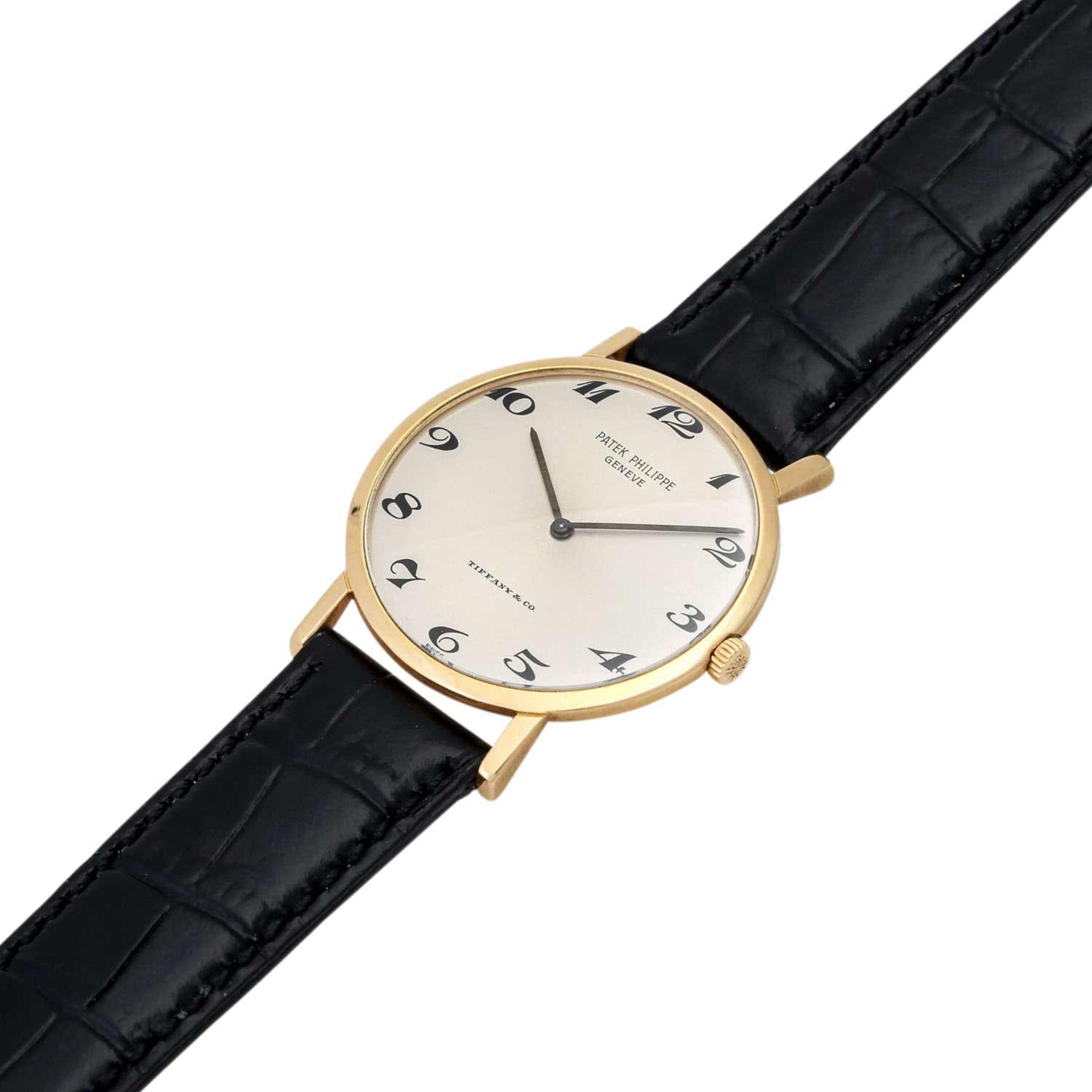 PATEK PHILIPPE Calatrava, Ref. 3512J "Tiffany & Co." Armbanduhr.Gold 18K. Handaufzug-W - Image 4 of 8