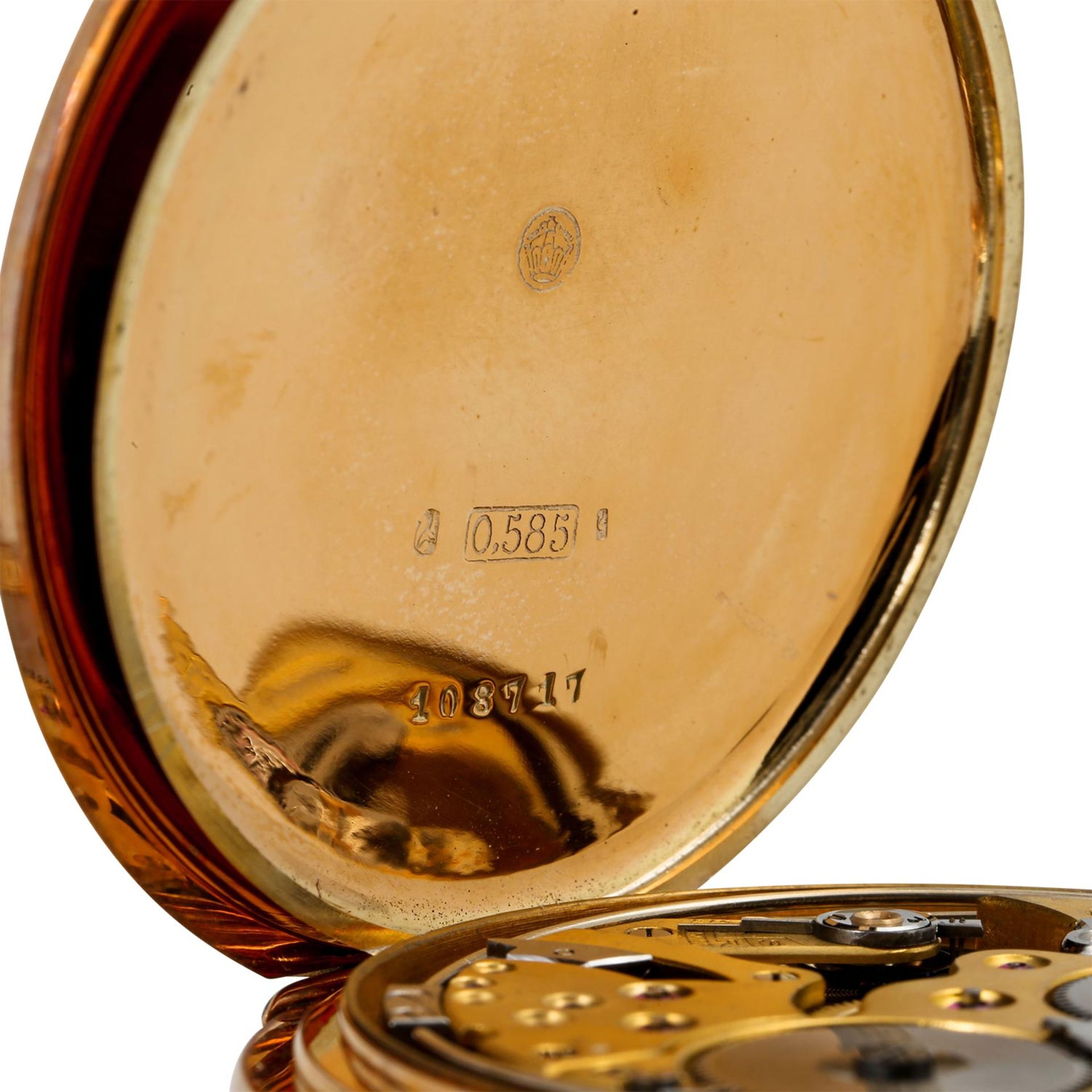 ZENITH Bassine Taschenuhr mit Schlagwerk und Minutenrepetition. Ca. 1910er Jahre.Gehä - Image 9 of 11