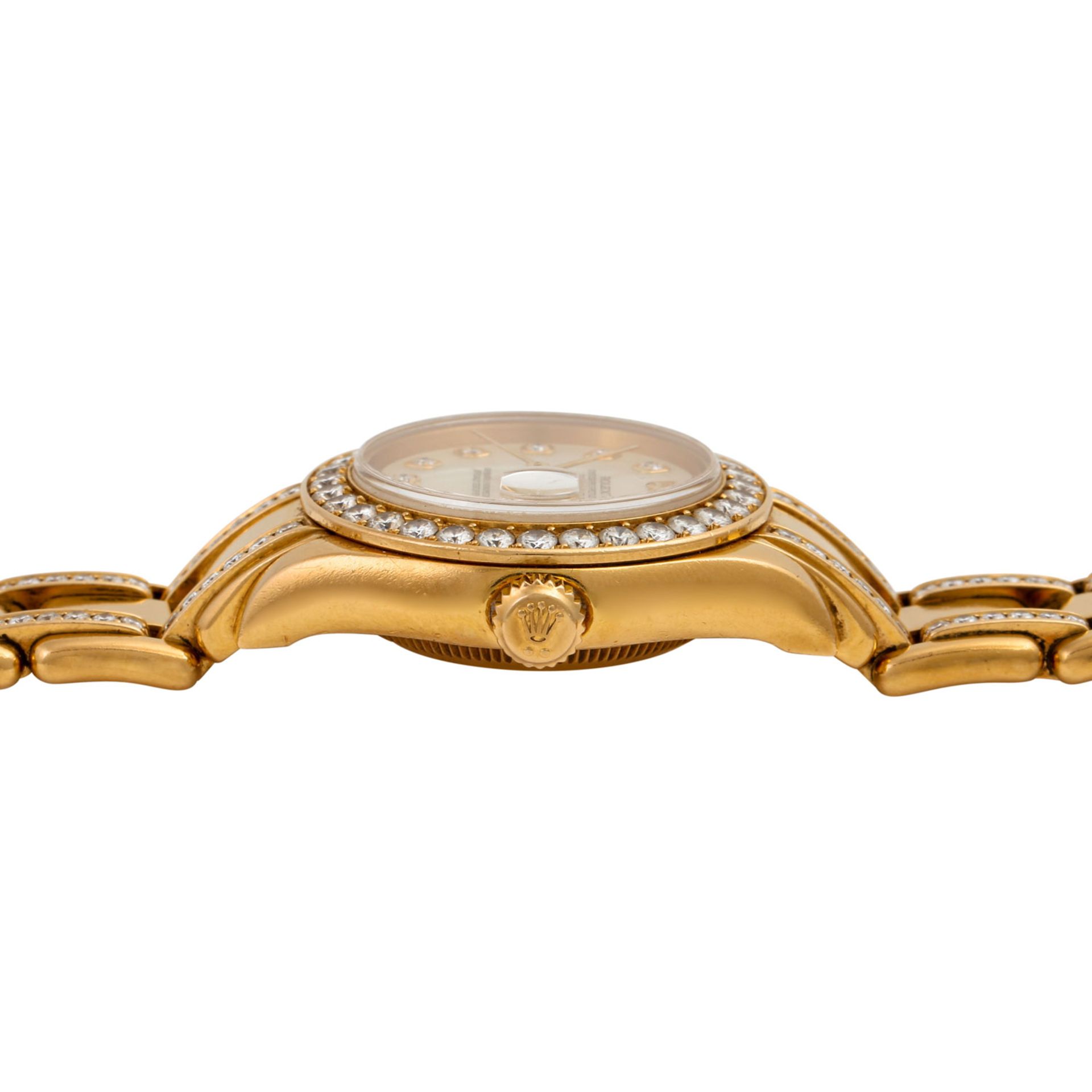 ROLEX Pearlmaster, Ref. 69298. Damenuhr.Gold 18K, Band und Lünette mit Diamanten. Per - Image 2 of 11