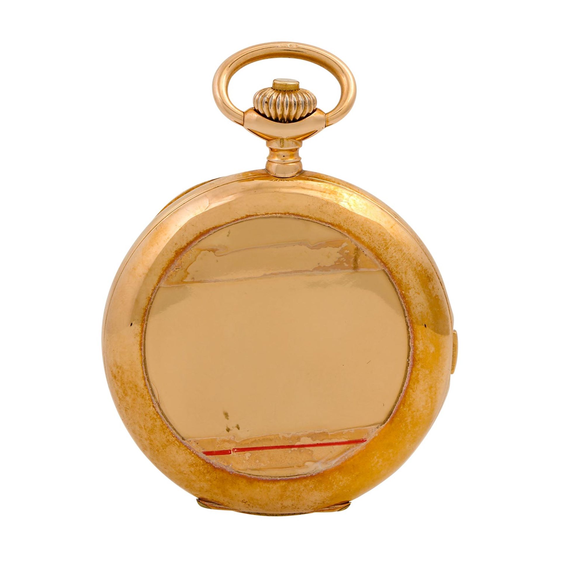 ZENITH Bassine Taschenuhr mit Schlagwerk und Minutenrepetition. Ca. 1910er Jahre.Gehä