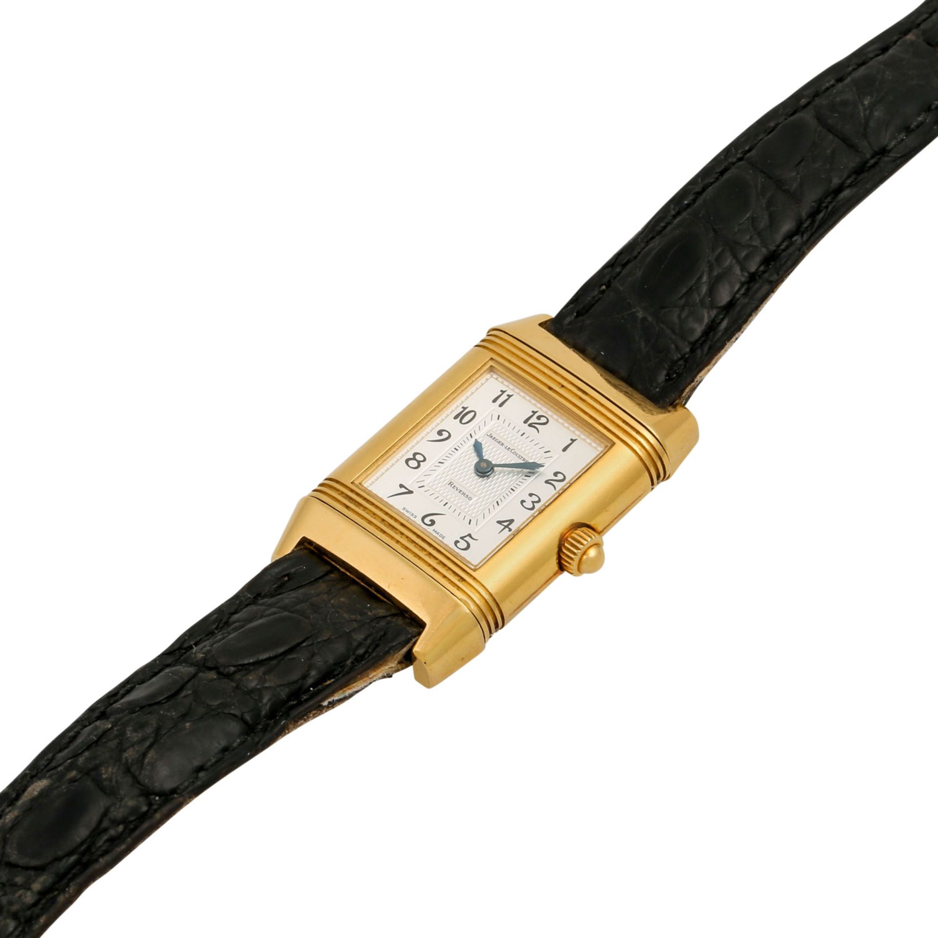 JAEGER-LE COULTRE Reverso, Ref. 266.144. Damenuhr.Gold 18K, Lünette mit Diamanten. Ha - Image 4 of 7