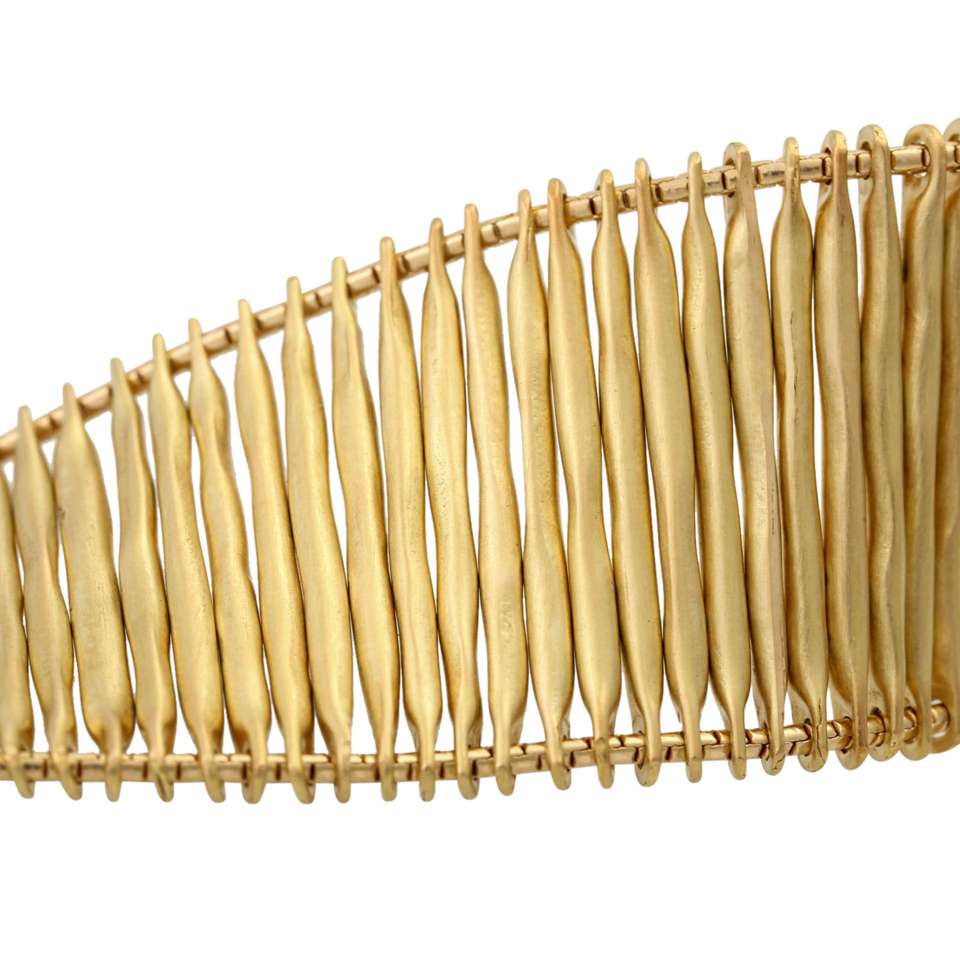 H. STERN Filament-Armband,GG 18K, 51,8 g, L: 20 cm, 20./21. Jh., guter Erhalt, mit Kol - Bild 6 aus 6