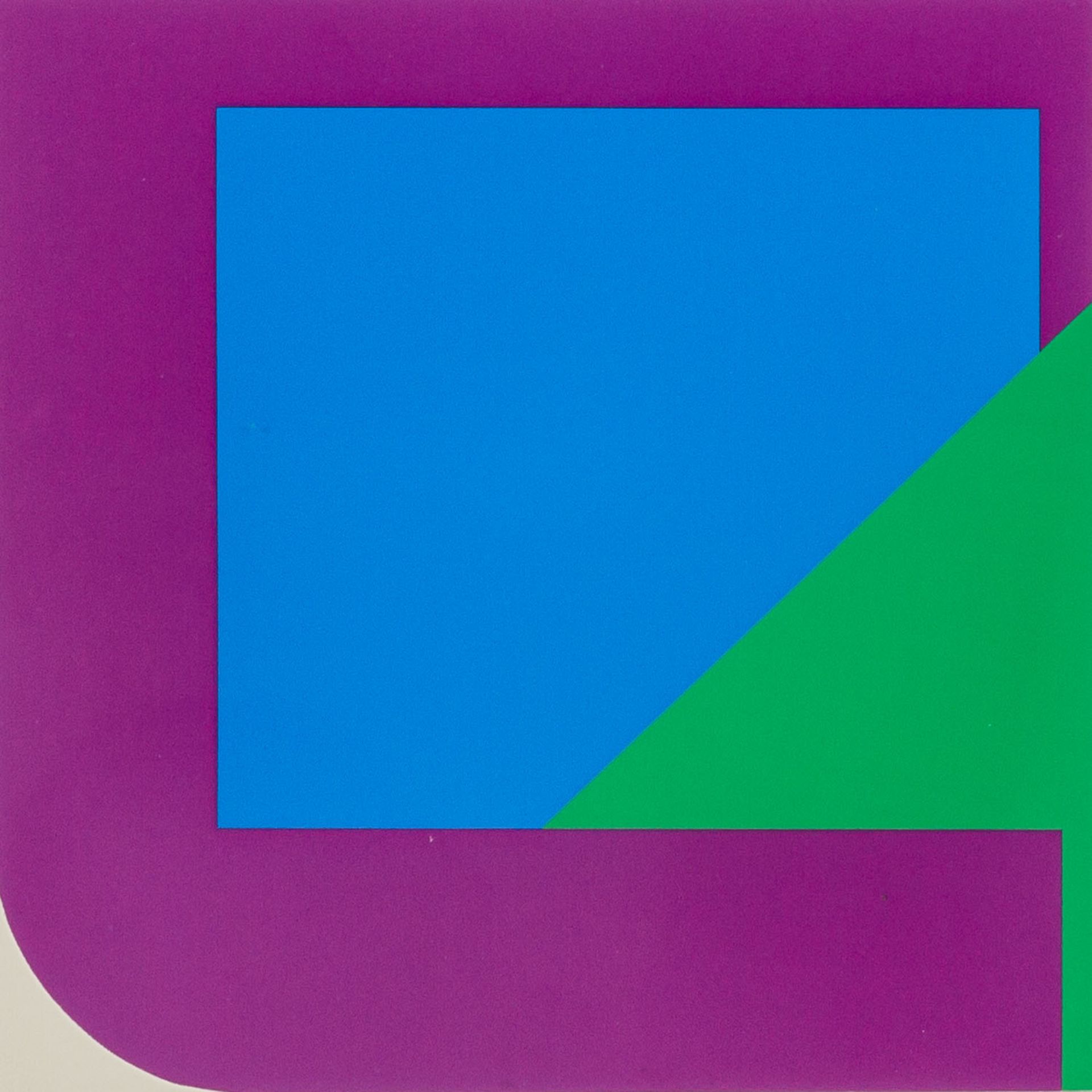 PFAHLER, GEORG KARL (Emetzheim 1926-2002) 'Ohne Titel', 1968.Siebdruck, Blatt rücksei