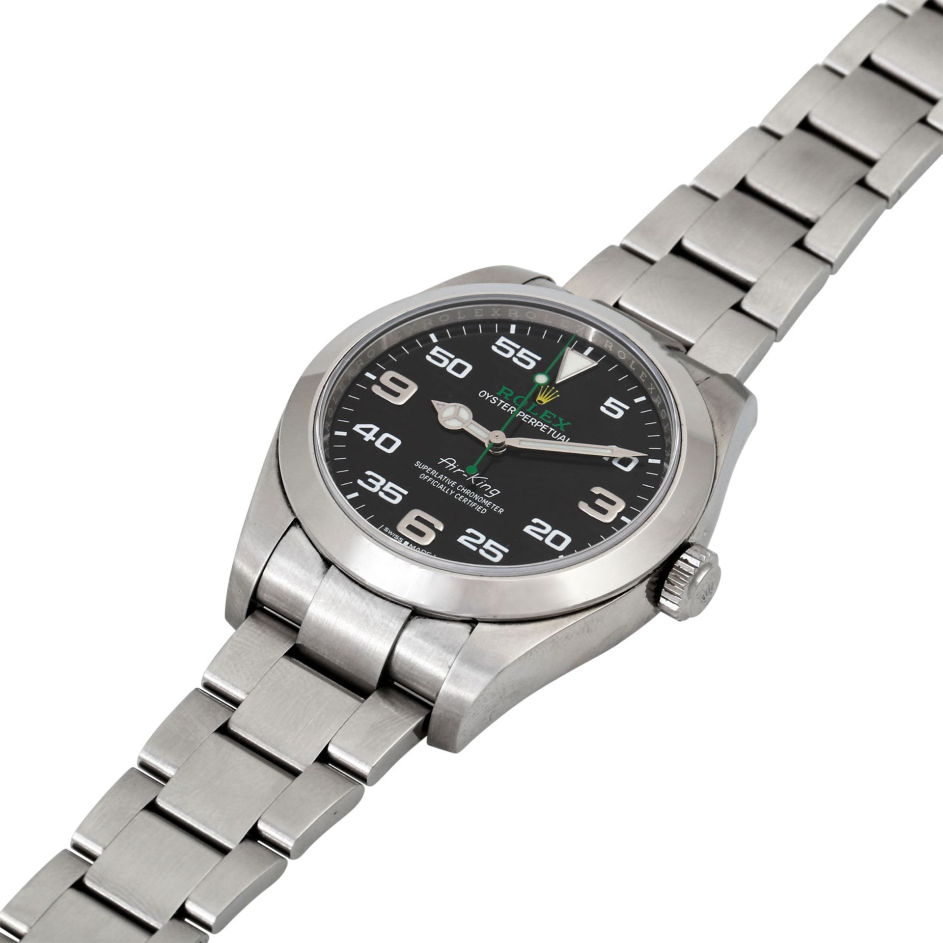 ROLEX Air King, Ref. 116900. ArmbanduhrEdelstahl. Automatic-Werk, Kaliber 3131. Guter - Image 6 of 12