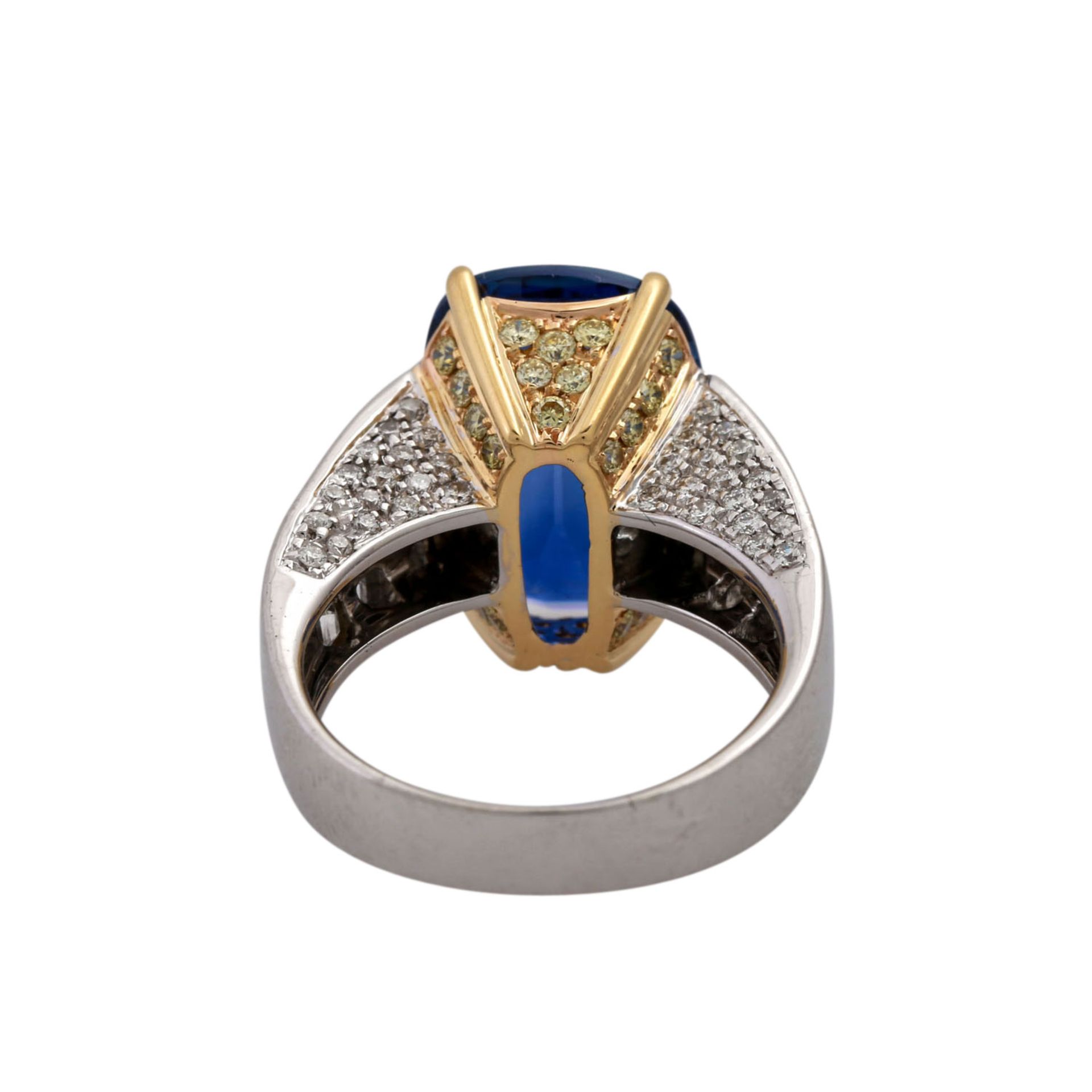 Eleganter Ring mit hochfeinem Ceylon Saphirvon 9,11 ct (keine Hinweise auf Hitzebehand - Image 4 of 6