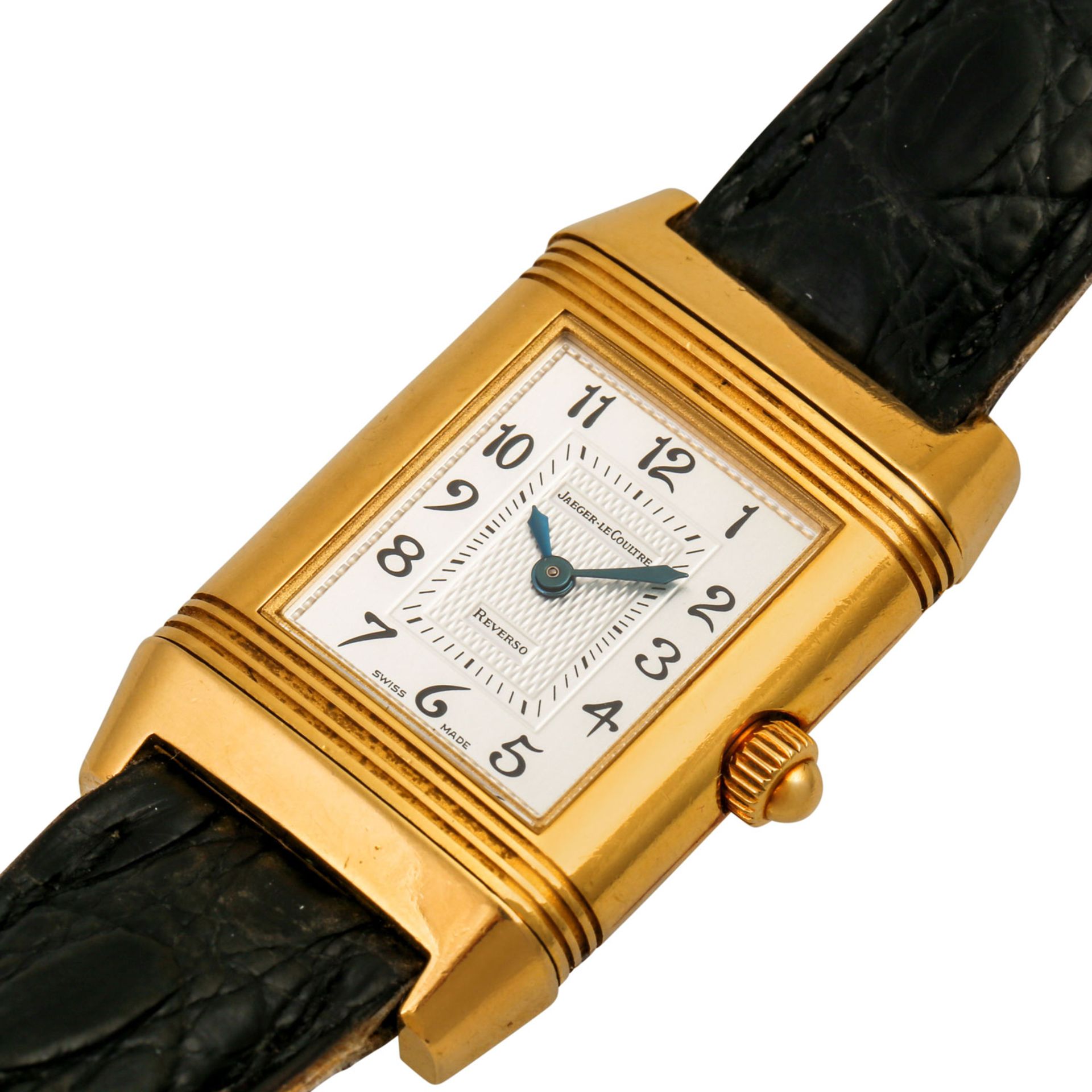 JAEGER-LE COULTRE Reverso, Ref. 266.144. Damenuhr.Gold 18K, Lünette mit Diamanten. Ha - Image 5 of 7