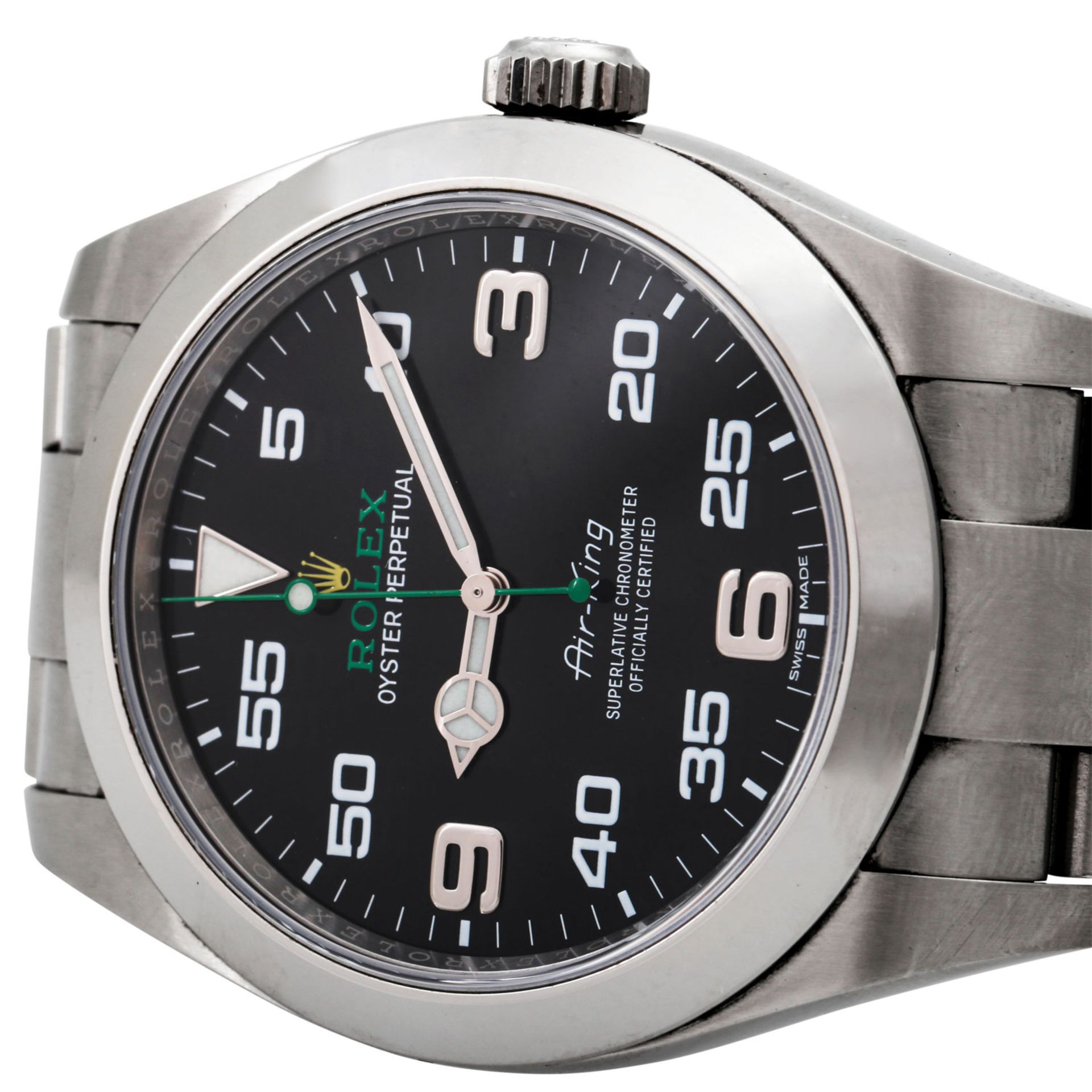 ROLEX Air King, Ref. 116900. ArmbanduhrEdelstahl. Automatic-Werk, Kaliber 3131. Guter - Image 8 of 12