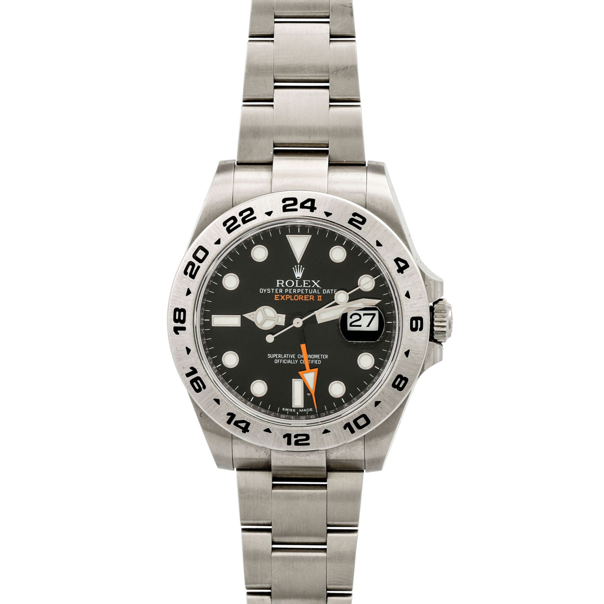 ROLEX Explorer II, Ref. 216570. Herrenuhr.Edelstahl. Automatic-Werk. Deutliche Gebrauc