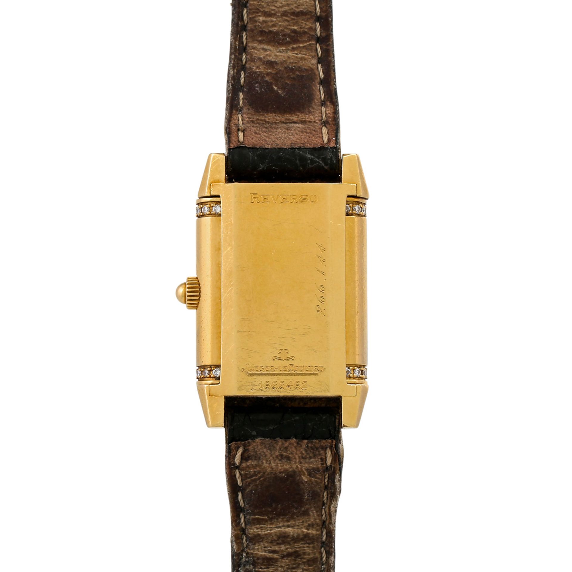 JAEGER-LE COULTRE Reverso, Ref. 266.144. Damenuhr.Gold 18K, Lünette mit Diamanten. Ha - Image 2 of 7