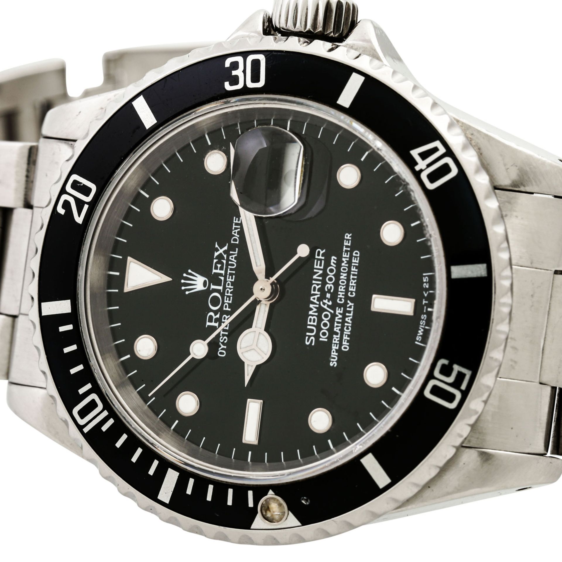 ROLEX Submariner Date, Ref. 16610. Herrenuhr.Edelstahl. Automatic-Werk. Deutliche Gebr - Image 6 of 8