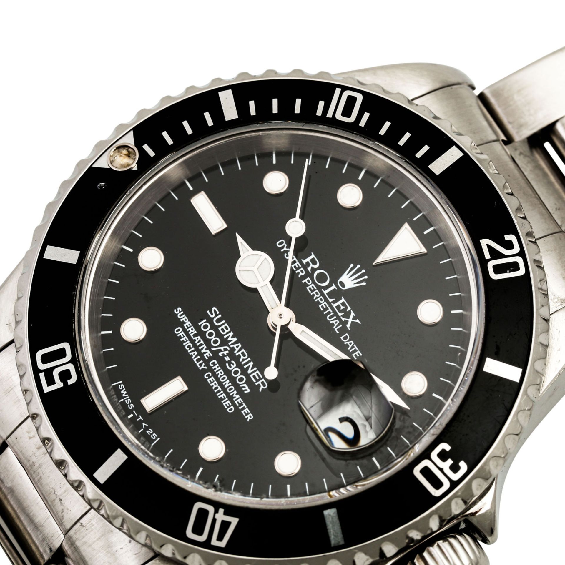 ROLEX Submariner Date, Ref. 16610. Herrenuhr.Edelstahl. Automatic-Werk. Deutliche Gebr - Image 5 of 8